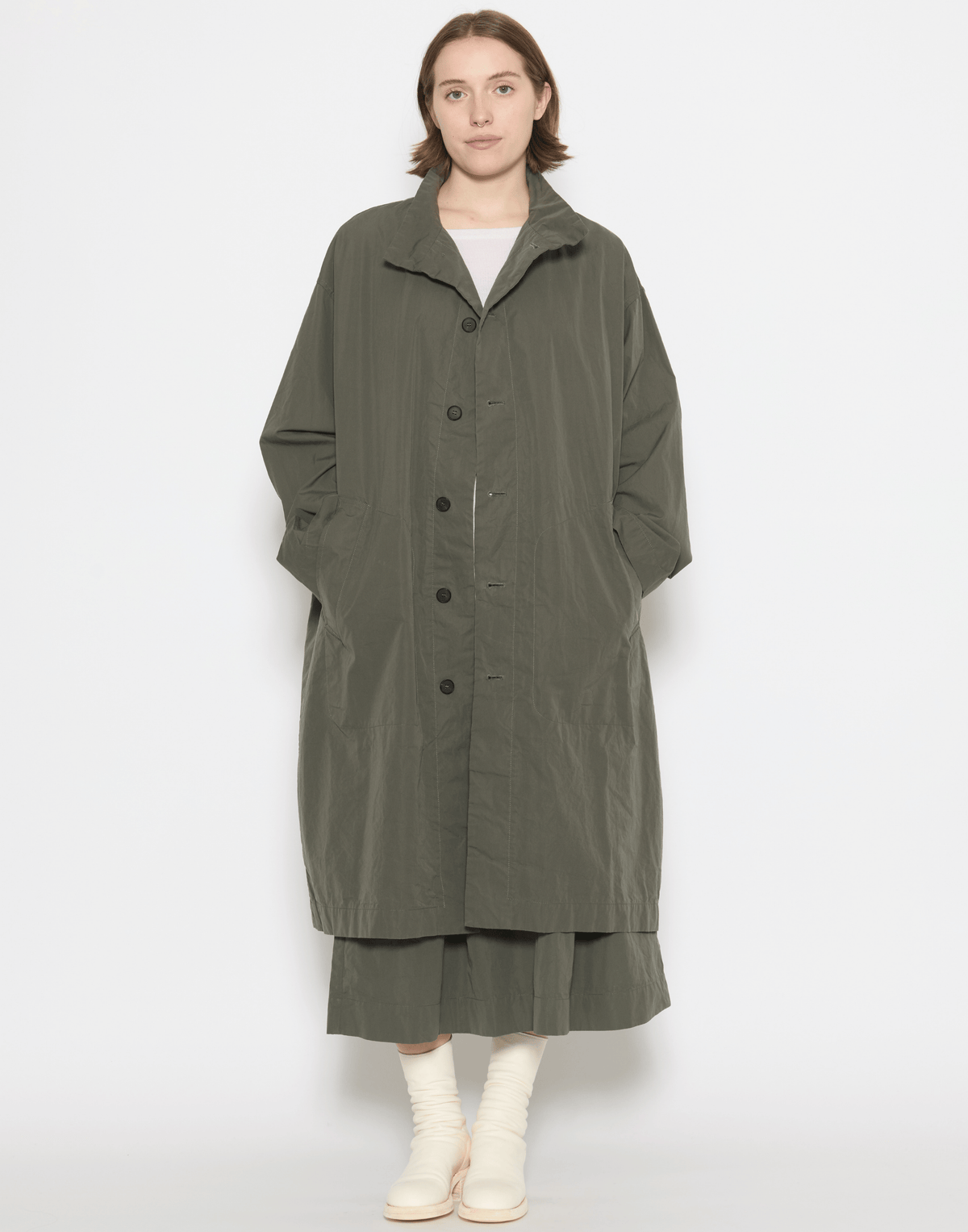 Wood Green Cotton Water-Repellent Alex Coat