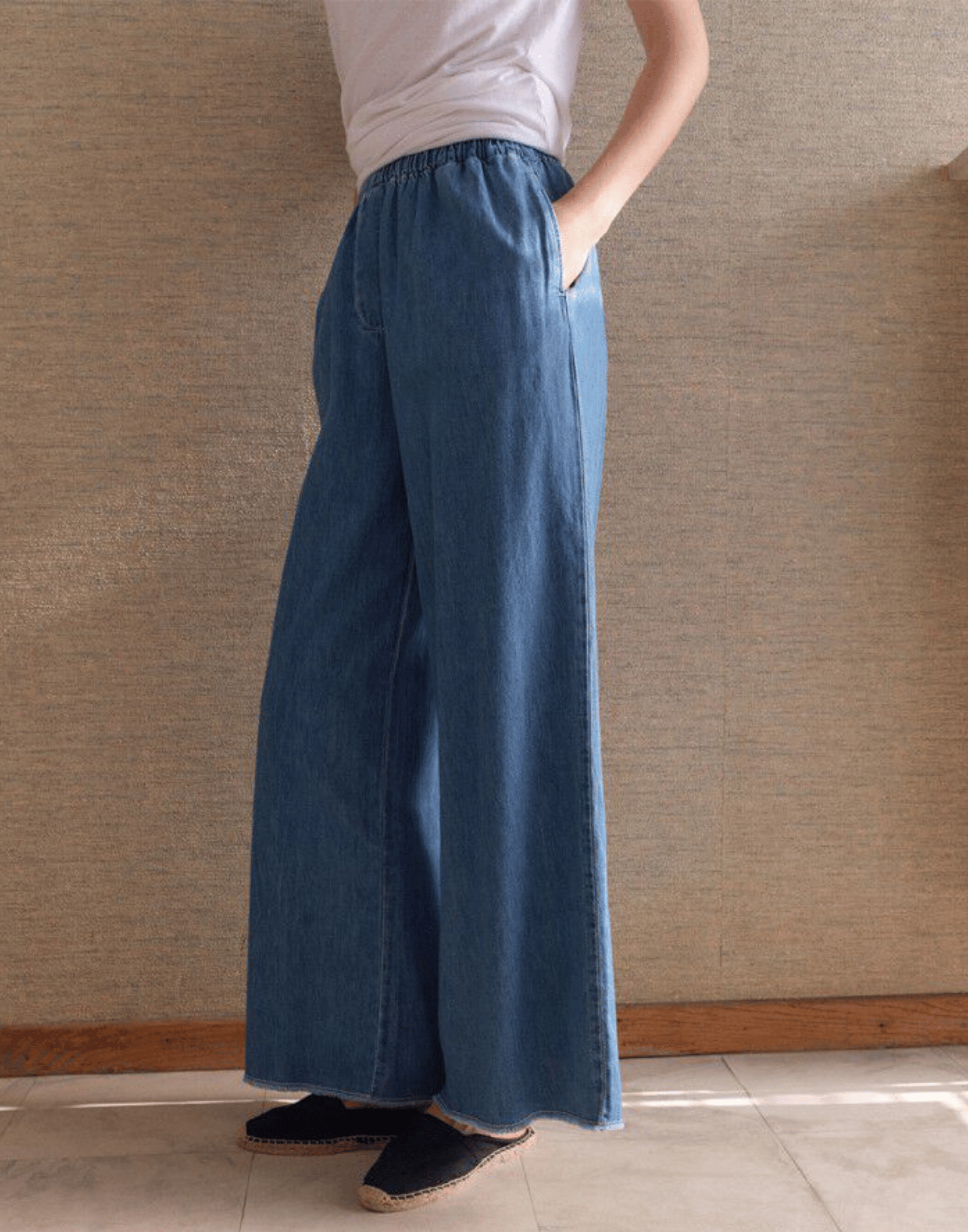 Medium Blue Cotton Denim Izyway Pants