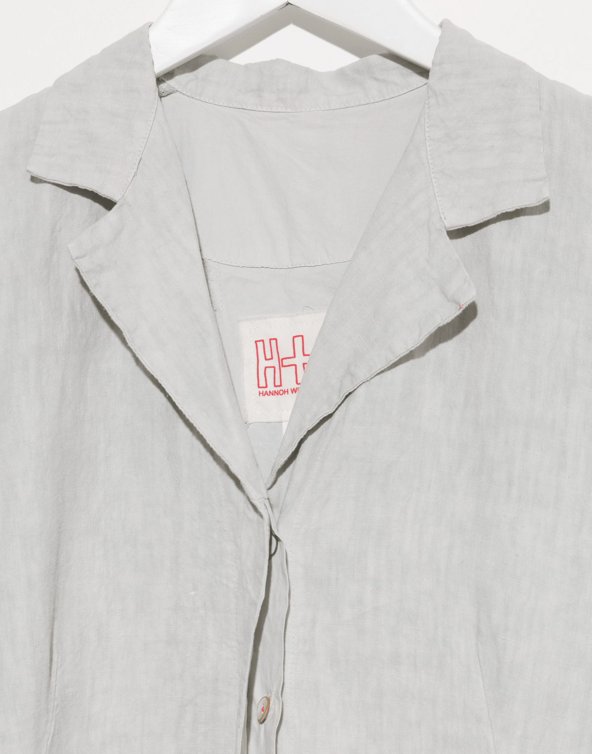 Pearl Grey Linen Davina Shirt Dress