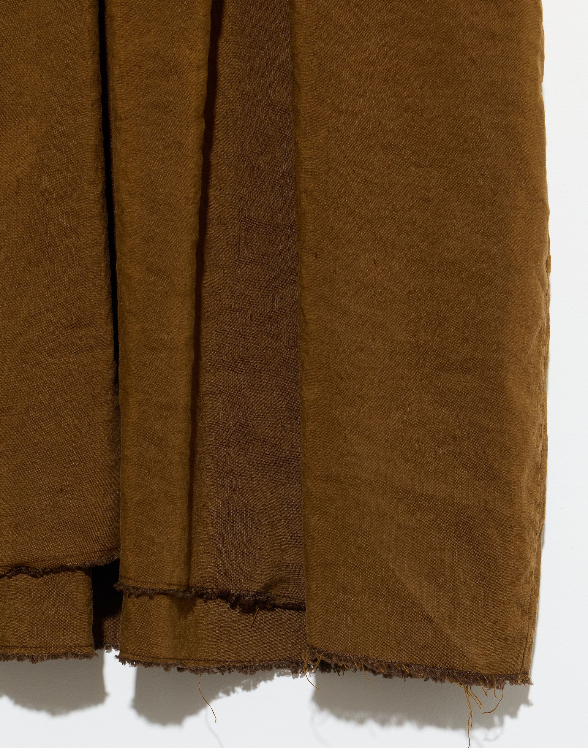 Tobacco Linen & Silk Dena Dress