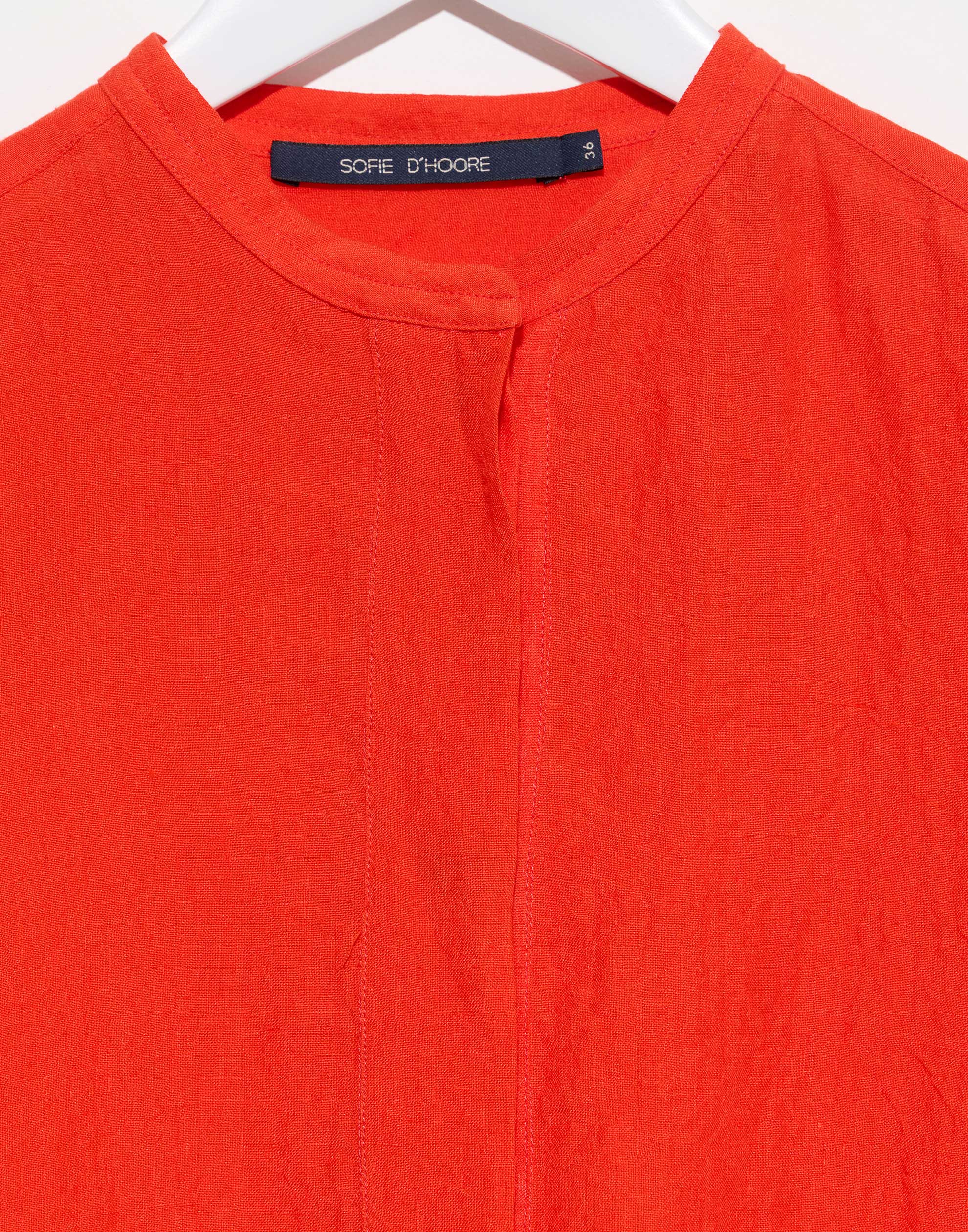 Red Pepper Linen Dublin Shirt Dress