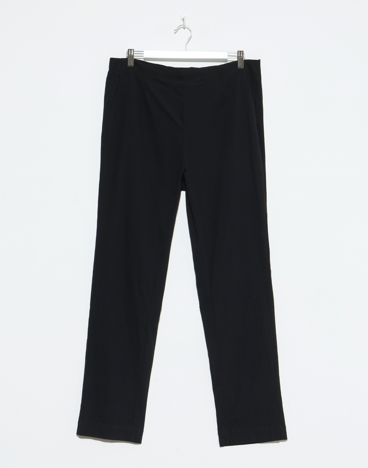 Black Viscose & Wool Trousers