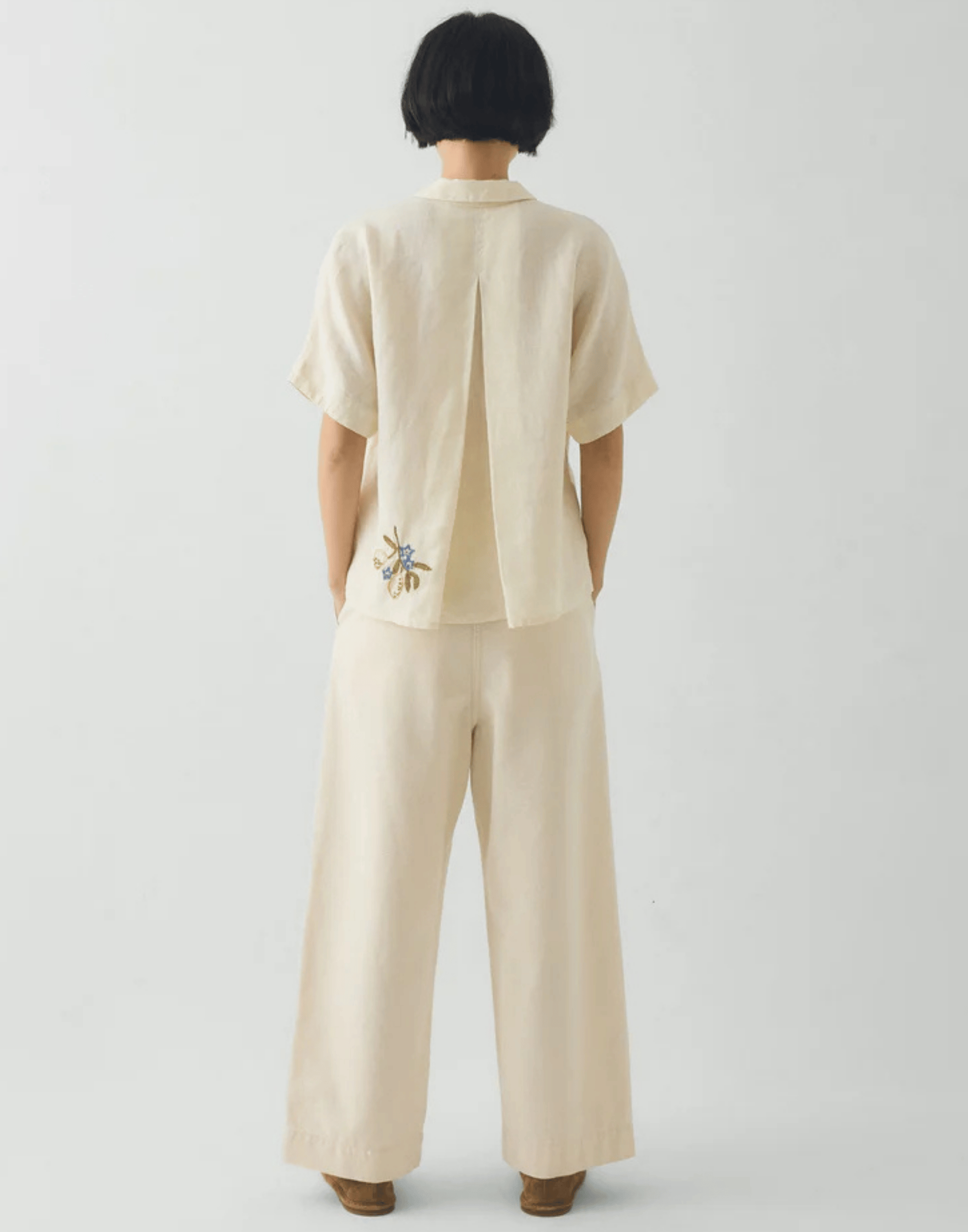 Embroidered Al Fresco Linen Shirt