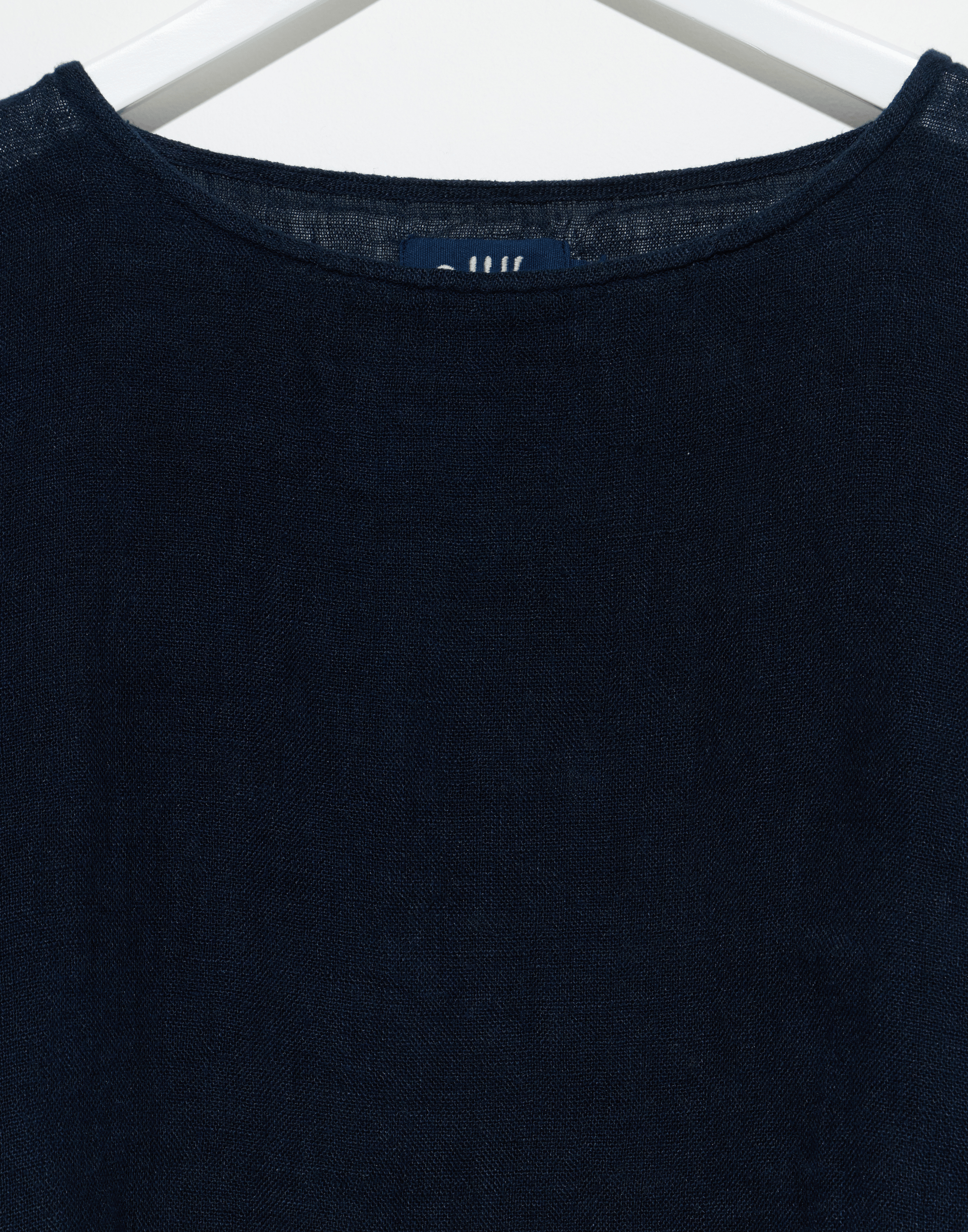 Dark Navy Linen Gauze Lilly Top