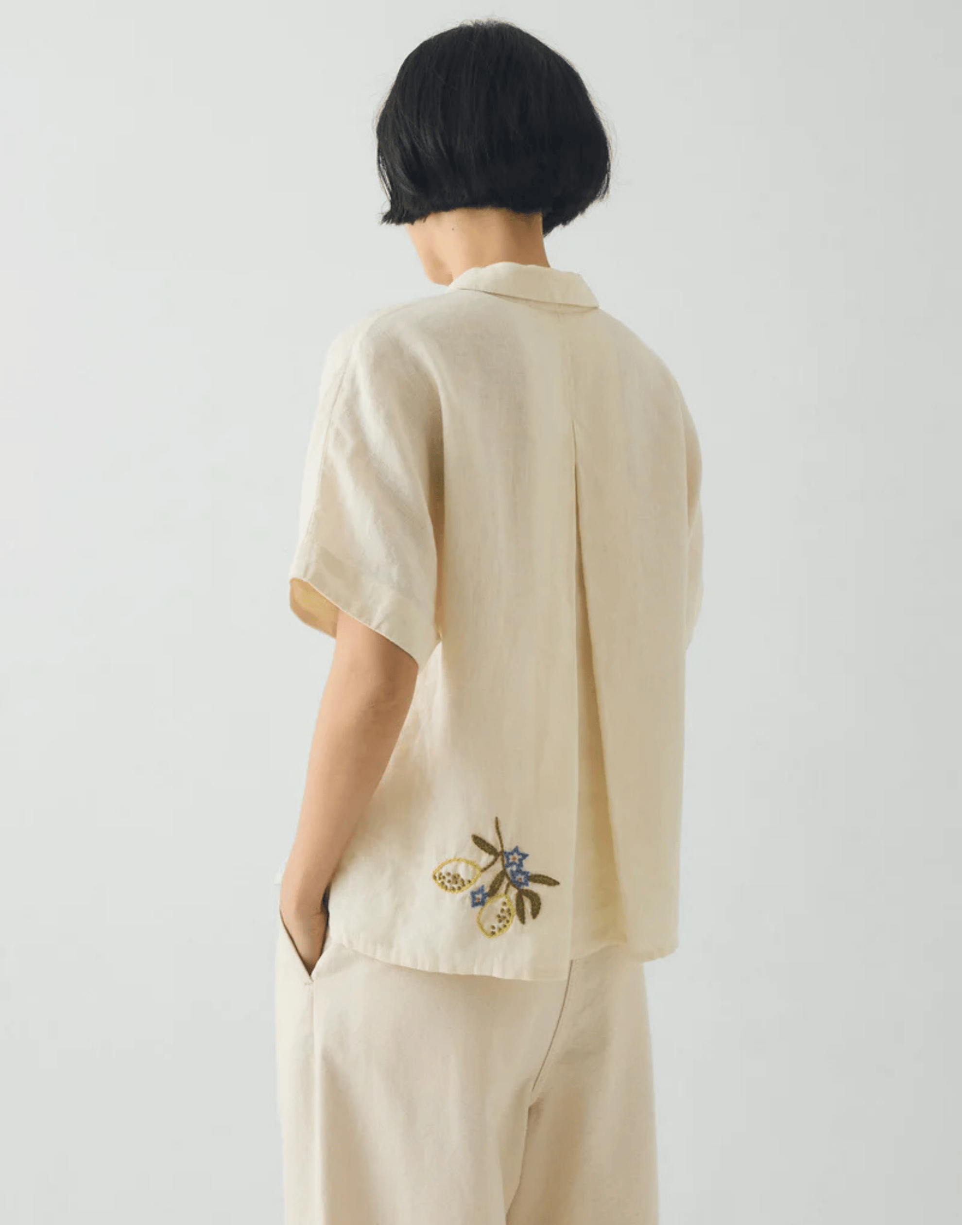 Embroidered Al Fresco Linen Shirt