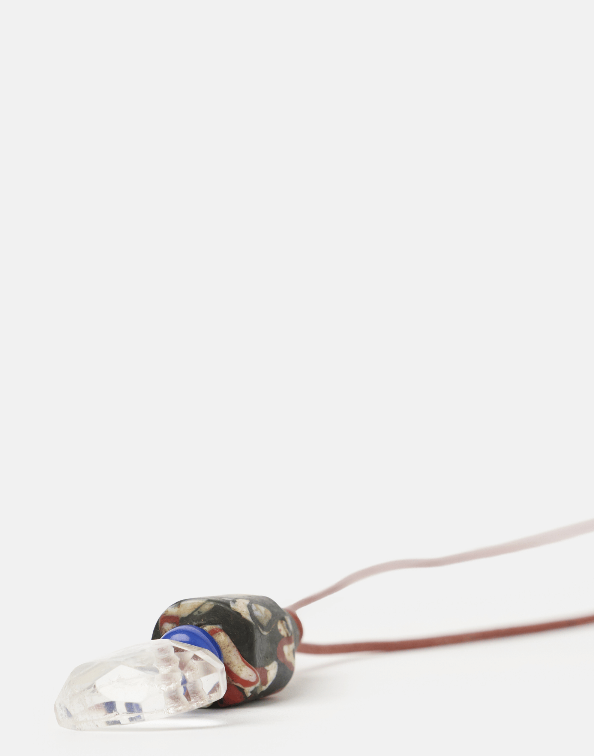 Rock Crystal & Mixed Stones Pendant Necklace