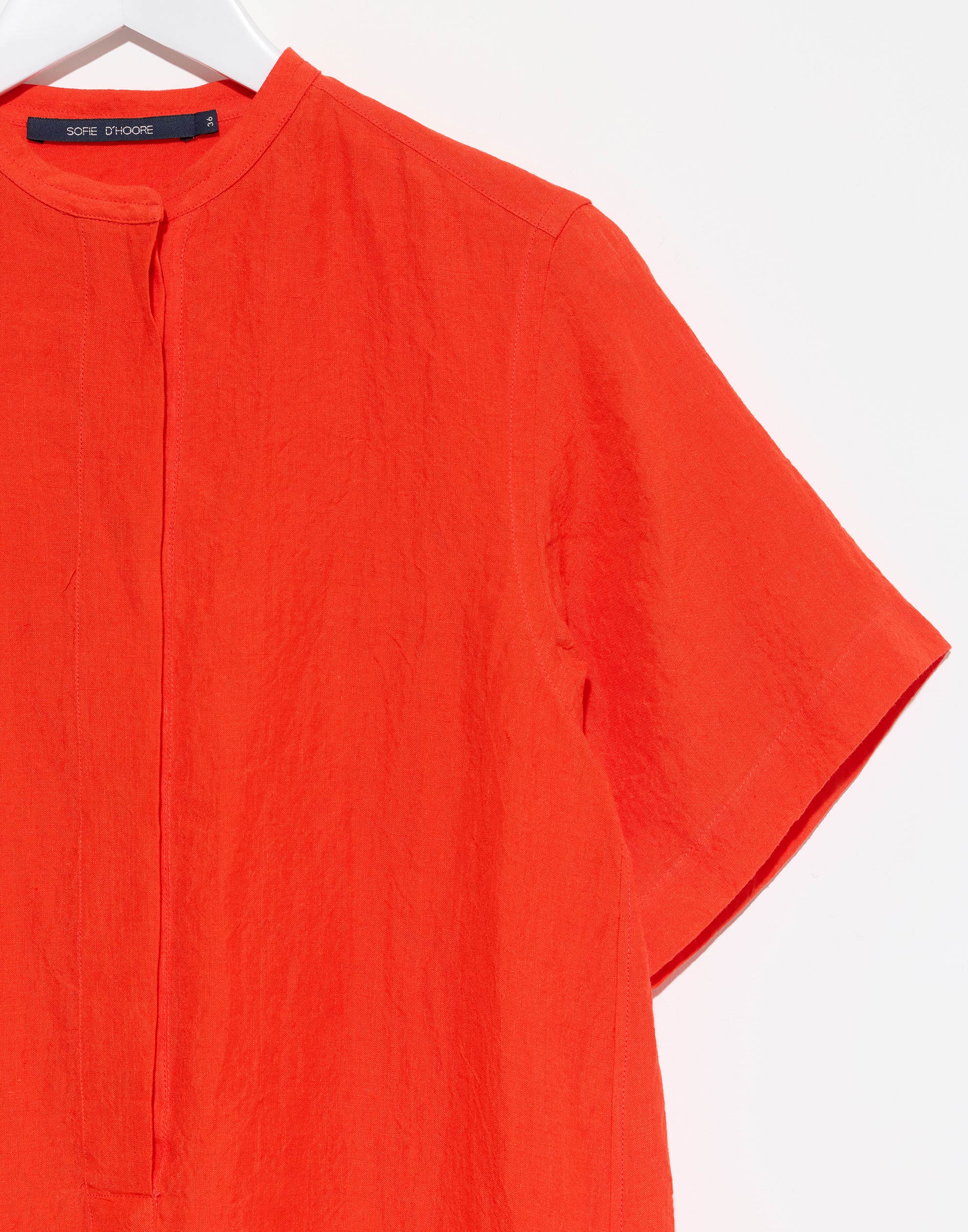 Red Pepper Linen Dublin Shirt Dress