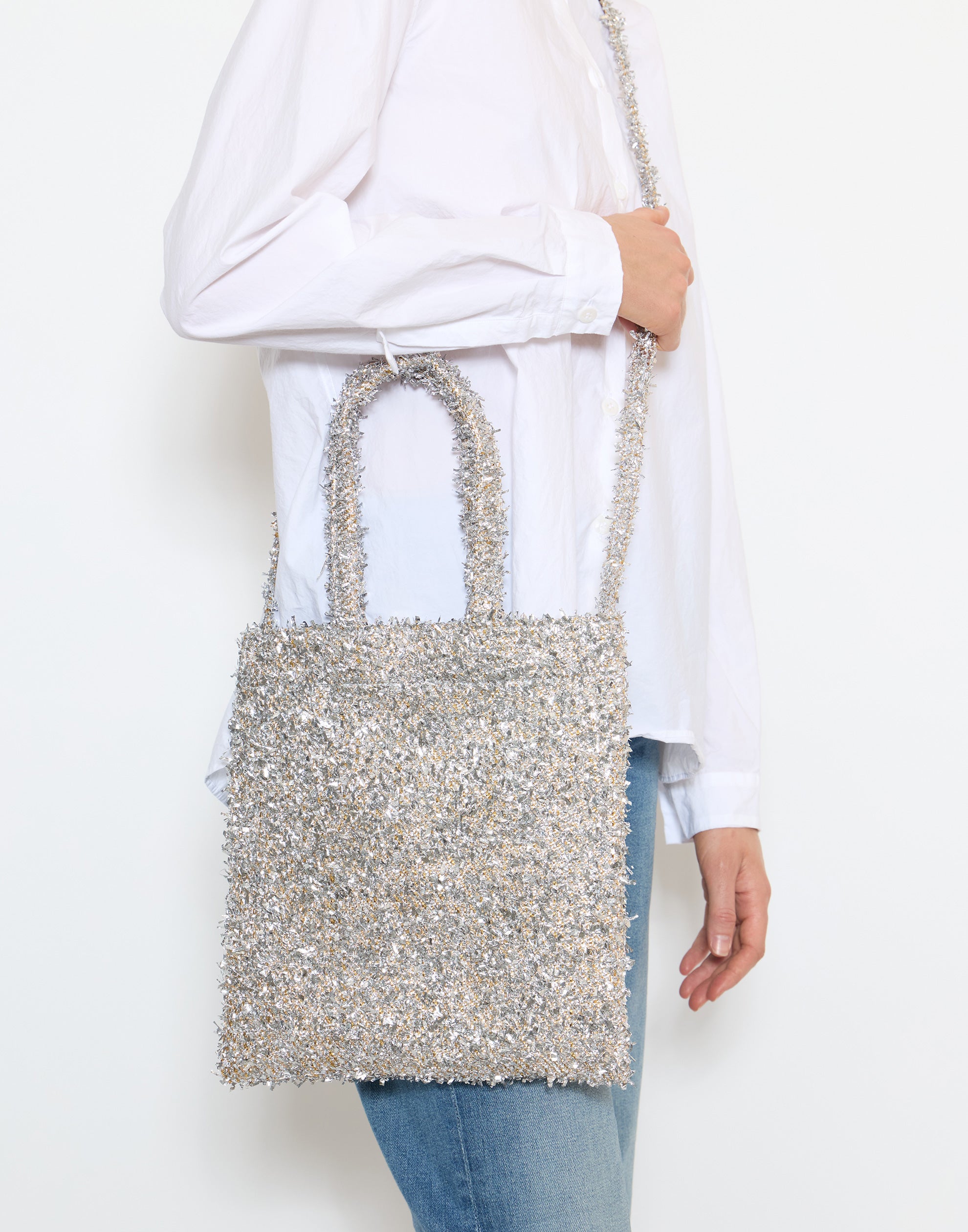 Silver & Gold Lametta Linda Bag