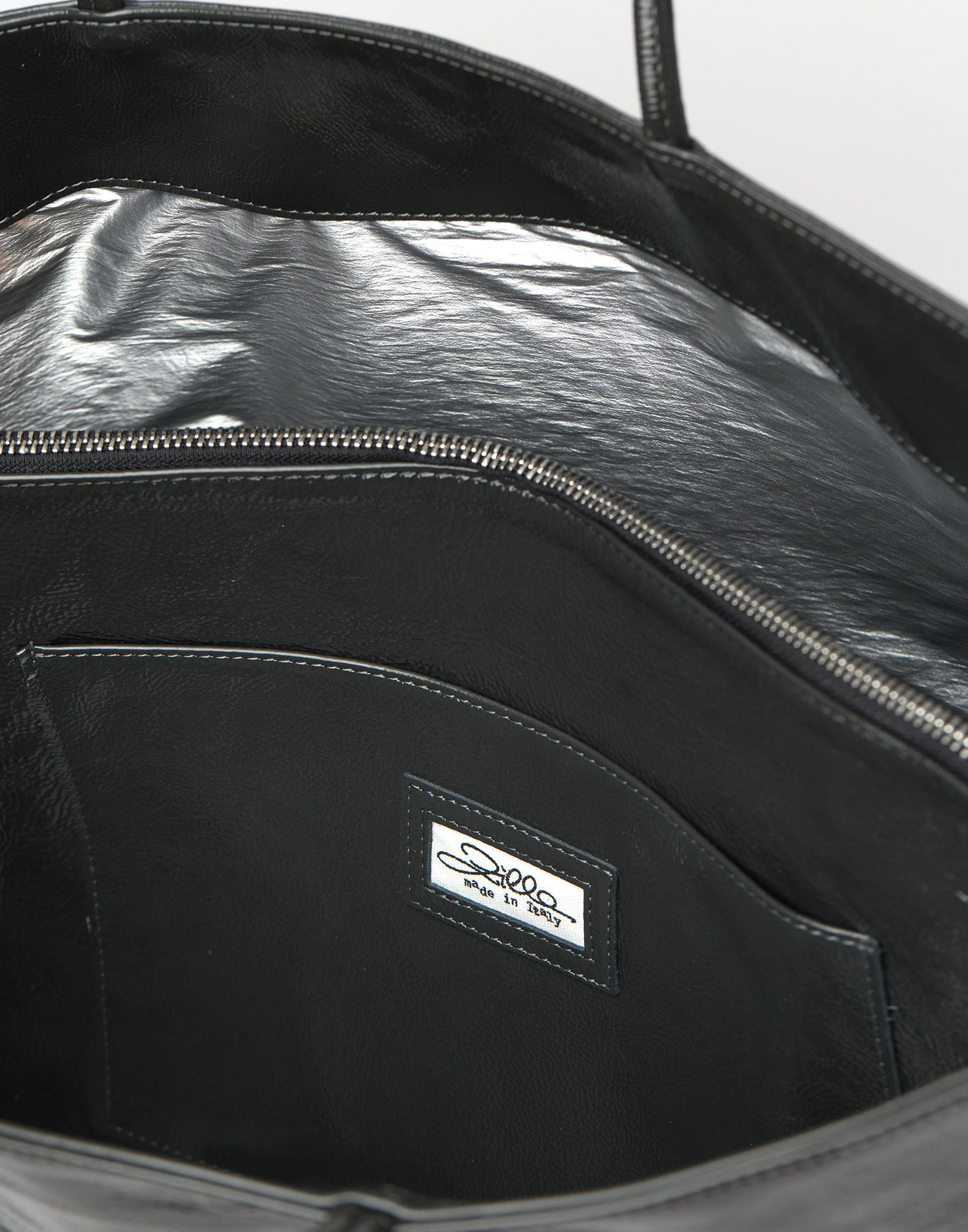 Asfalto Naplak Leather Big City Shopper Bag