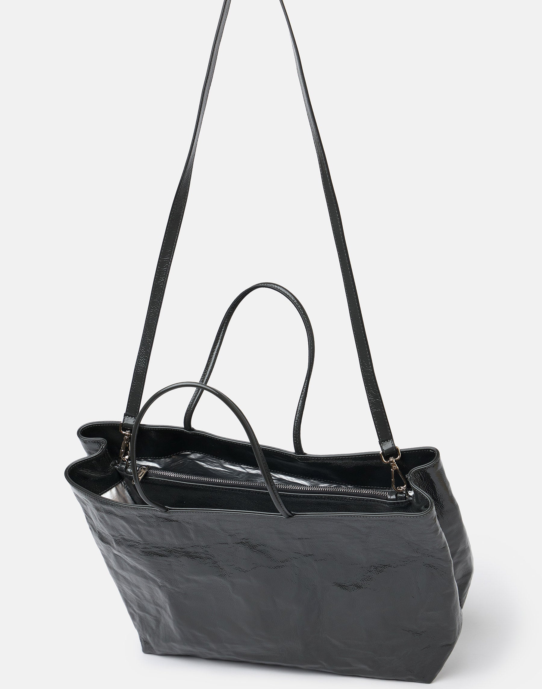Asfalto Naplak Leather Big City Shopper Bag