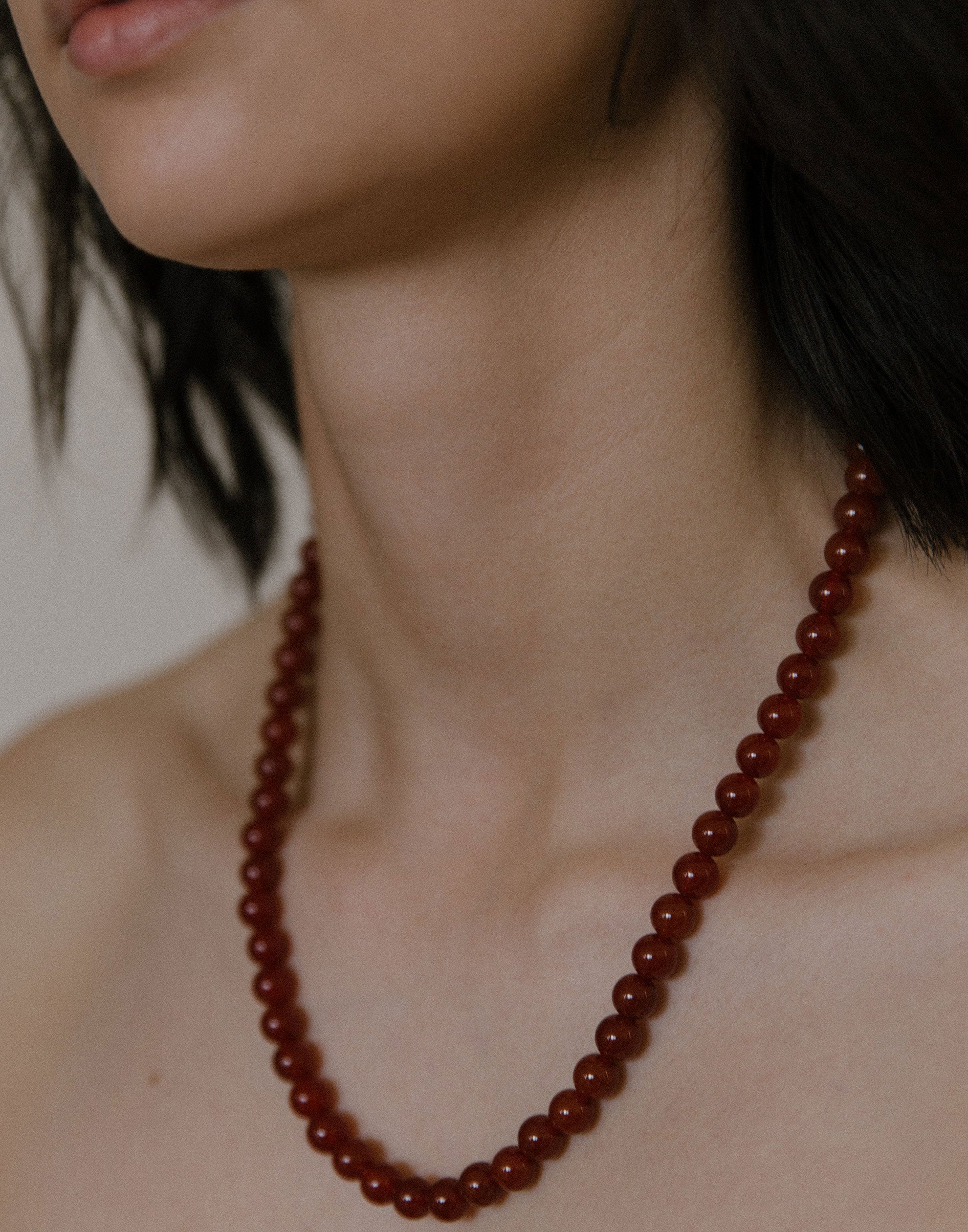 Carnelian & Silver Audrey Necklace