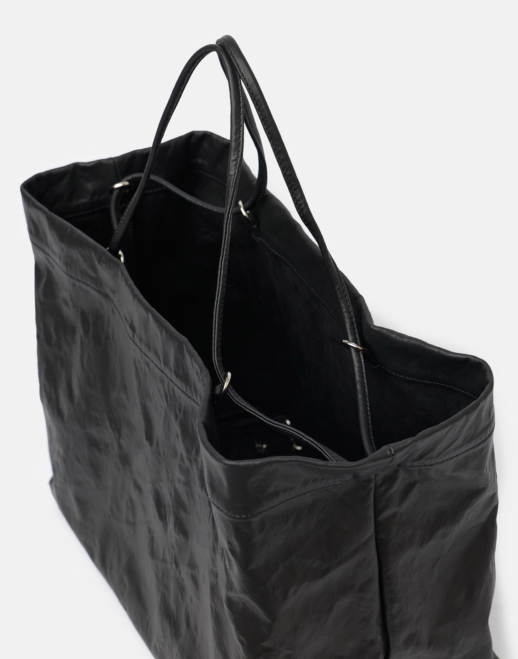 Black Eco Nappa Basket