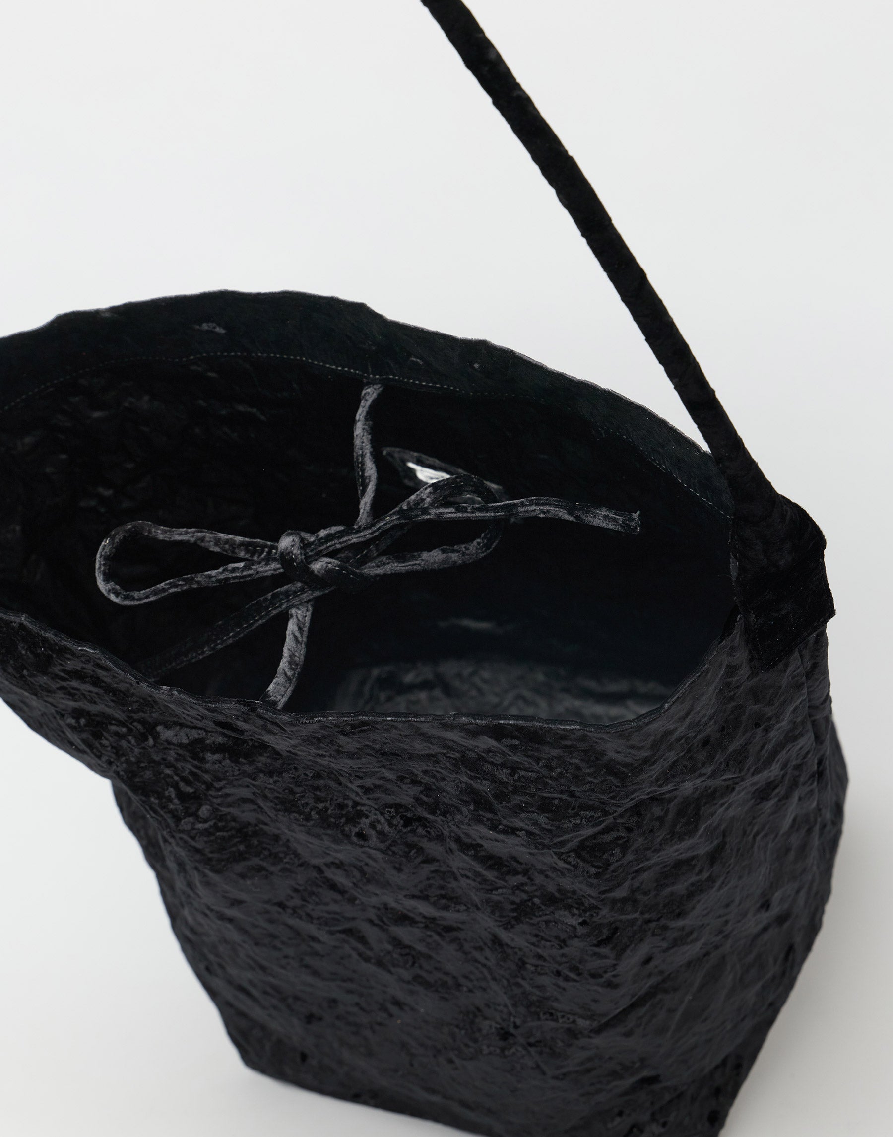 Black Velvet Big Tube Bag