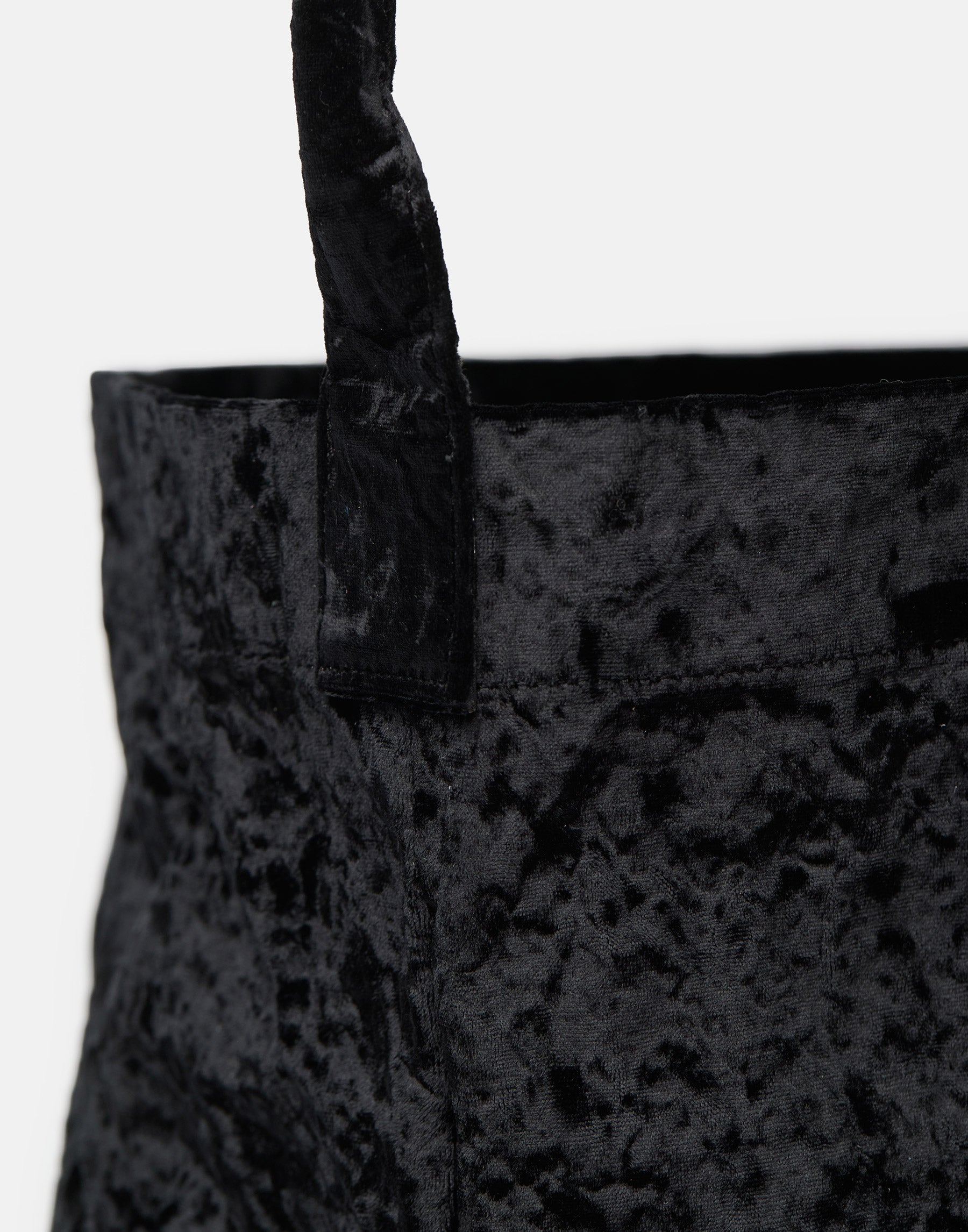 Black Velvet Big Tube Bag
