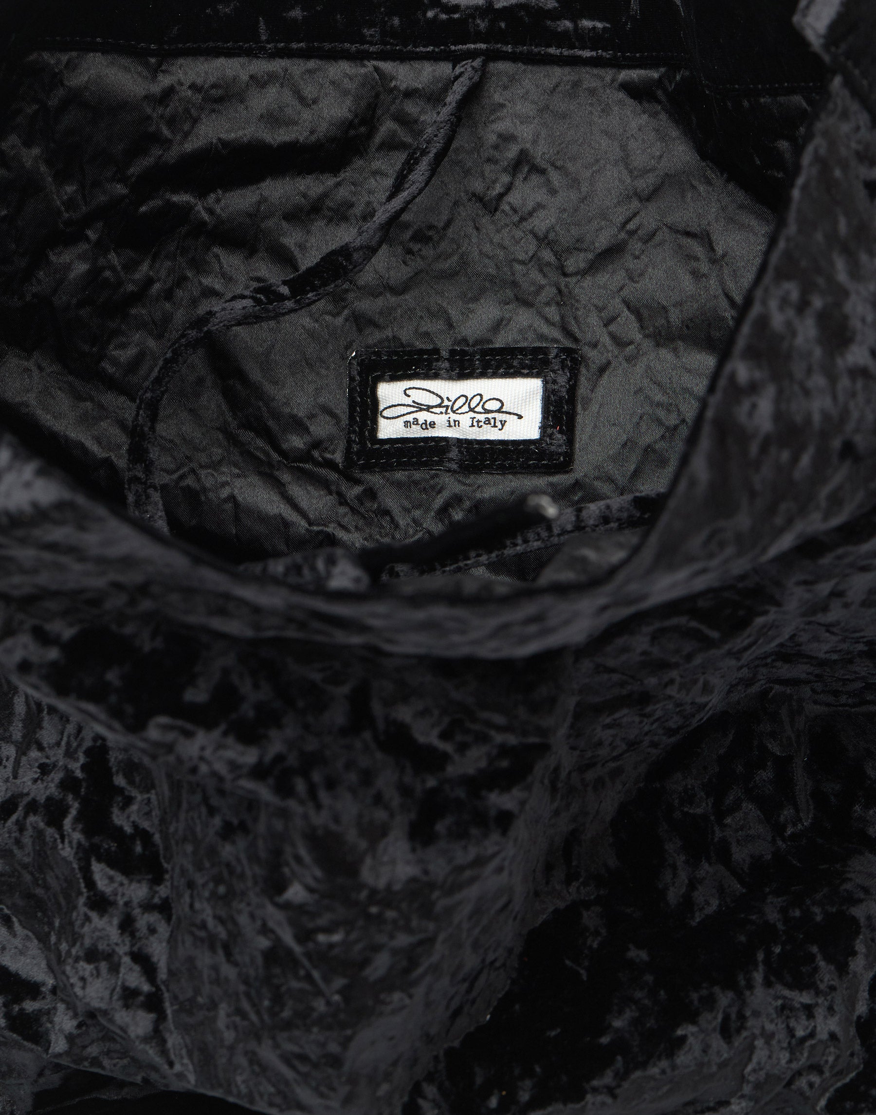 Black Velvet Big Tube Bag