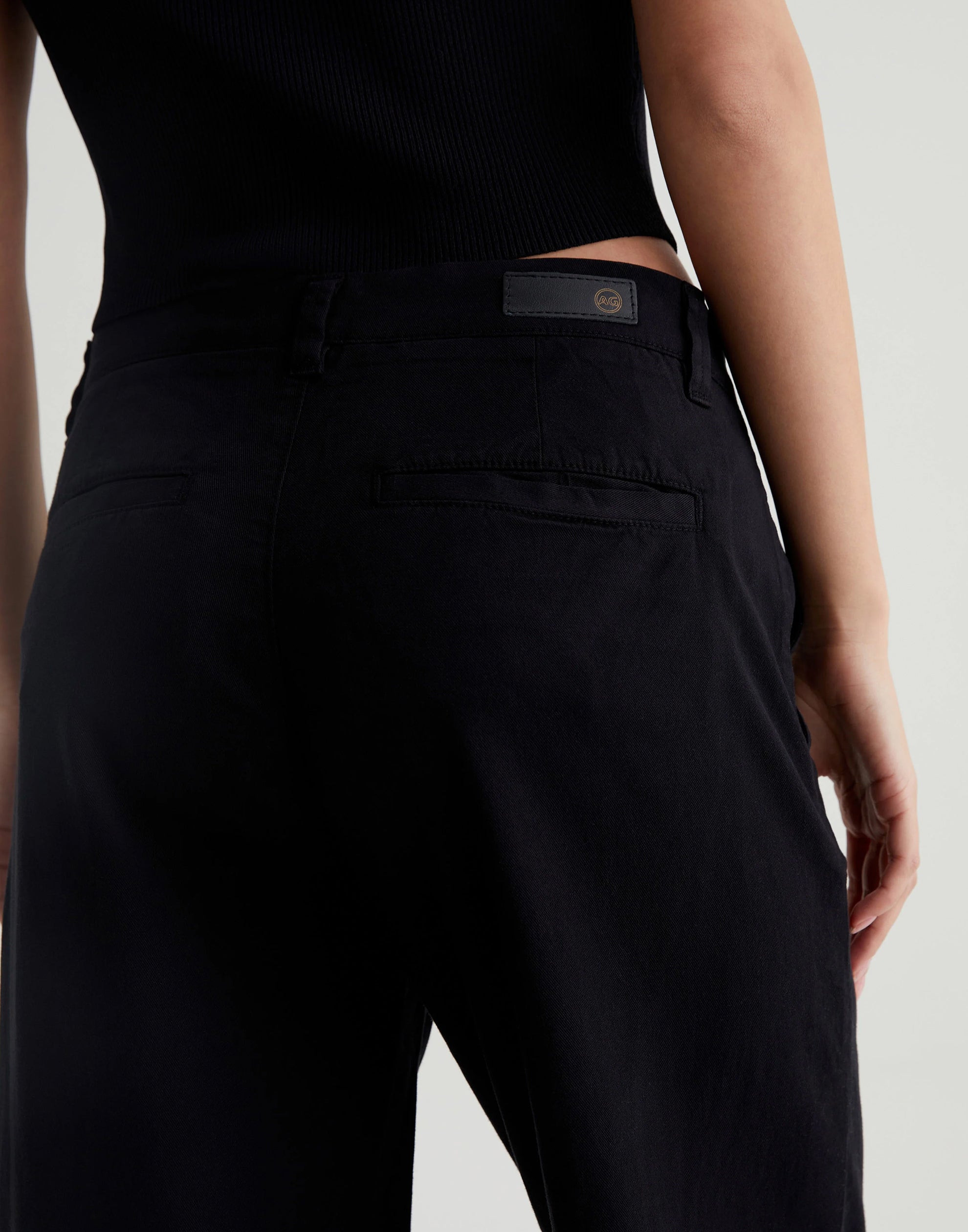 Super Black Wide Leg Caden Trousers