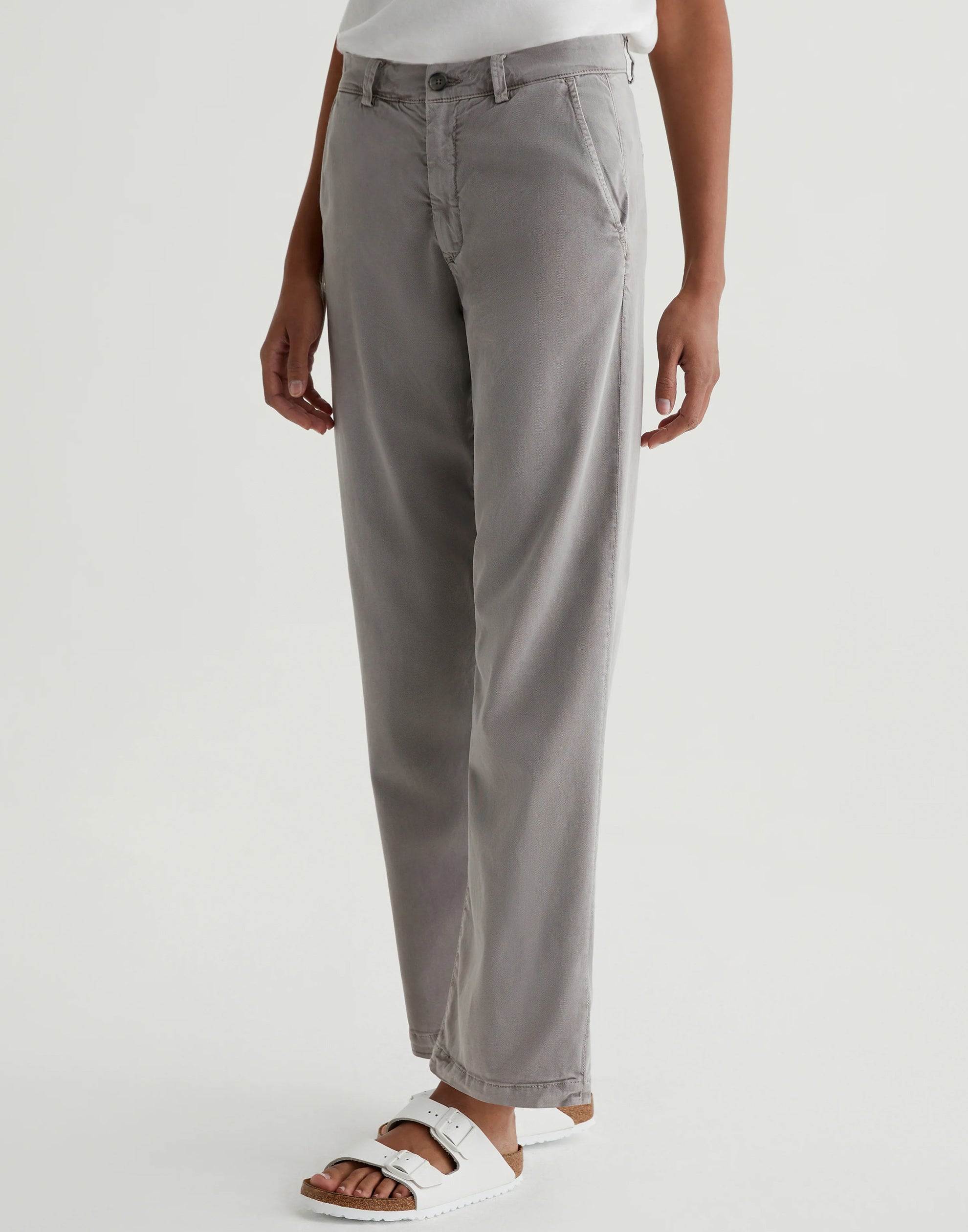 Sulfur Pebble Grey Caden Relaxed Chinos