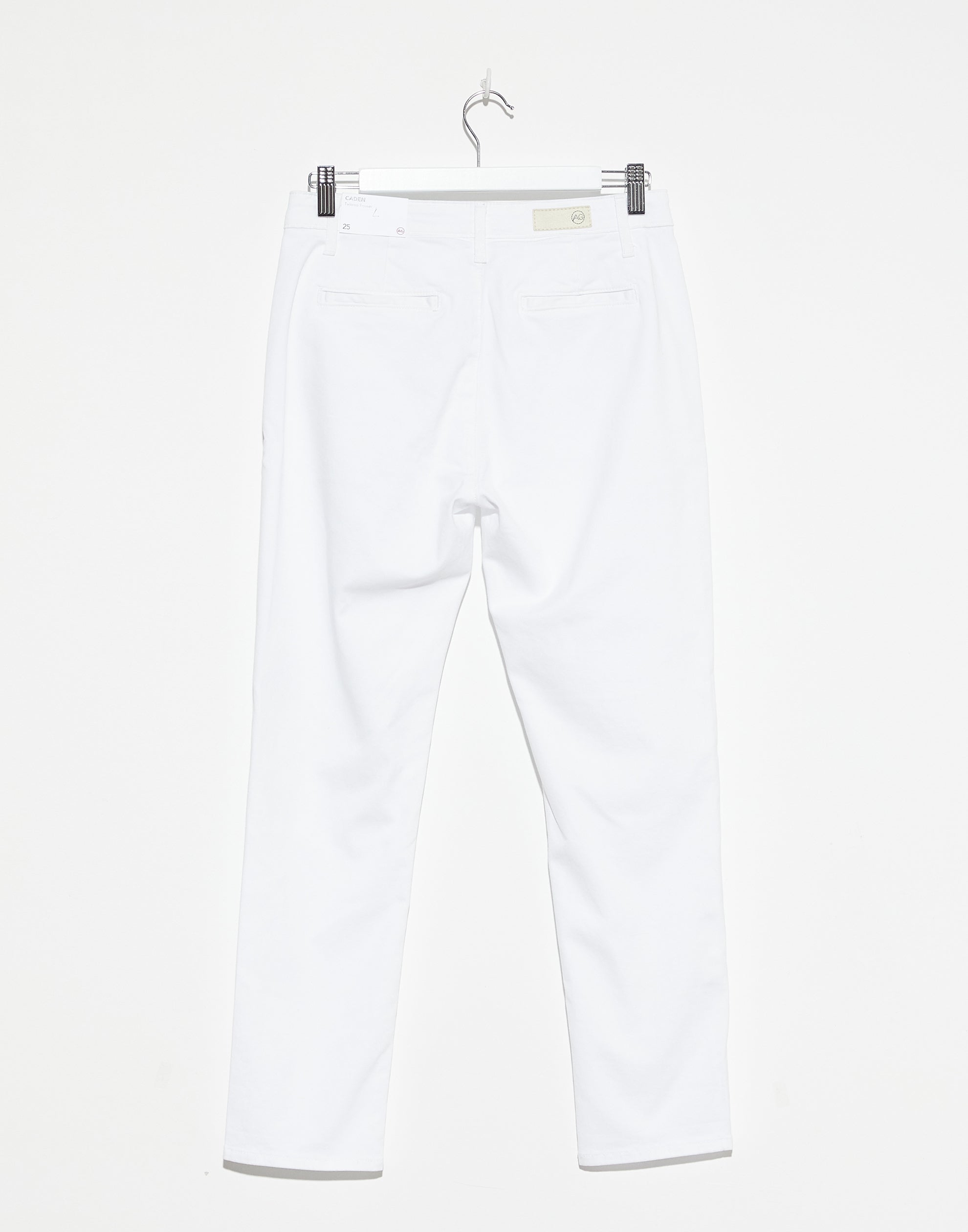 White Caden Tailored Trousers