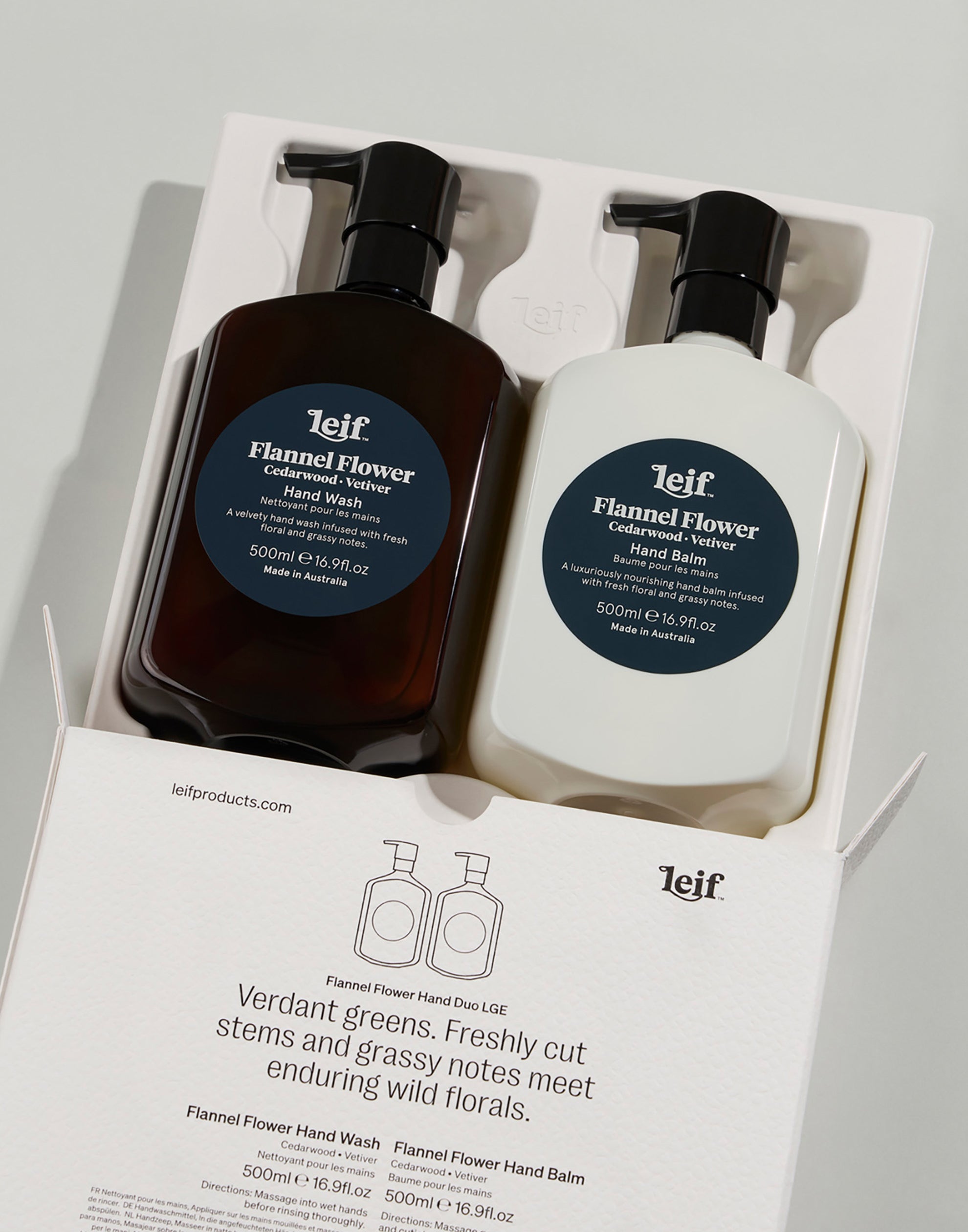 Limited Edition: Flannel Flower Hand Duo Large