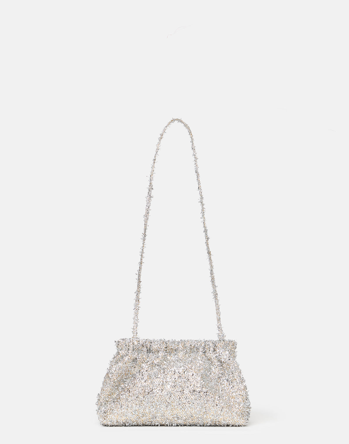 Silver & Gold Lametta Pillow Bag