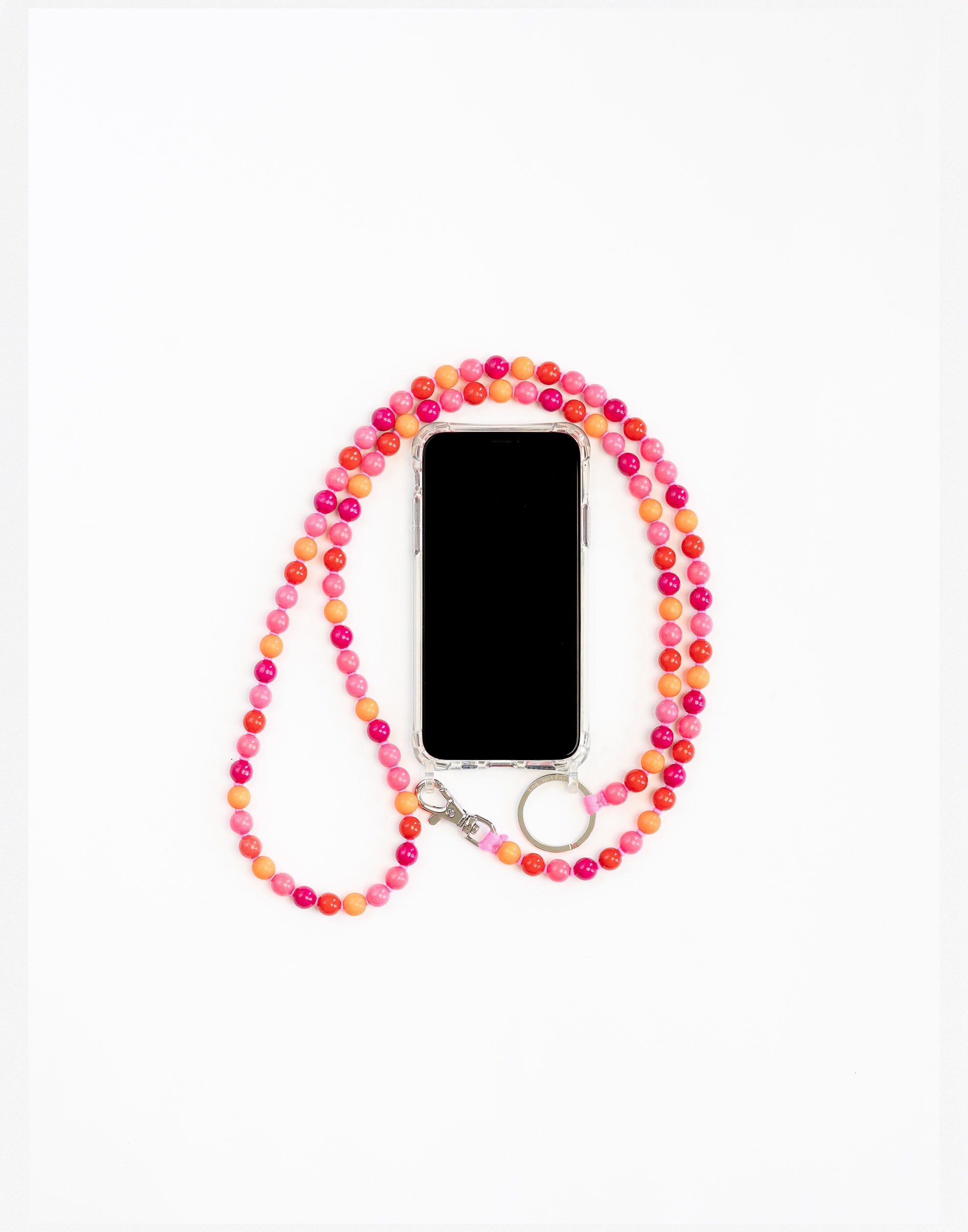 Pink Mix Phone Necklace
