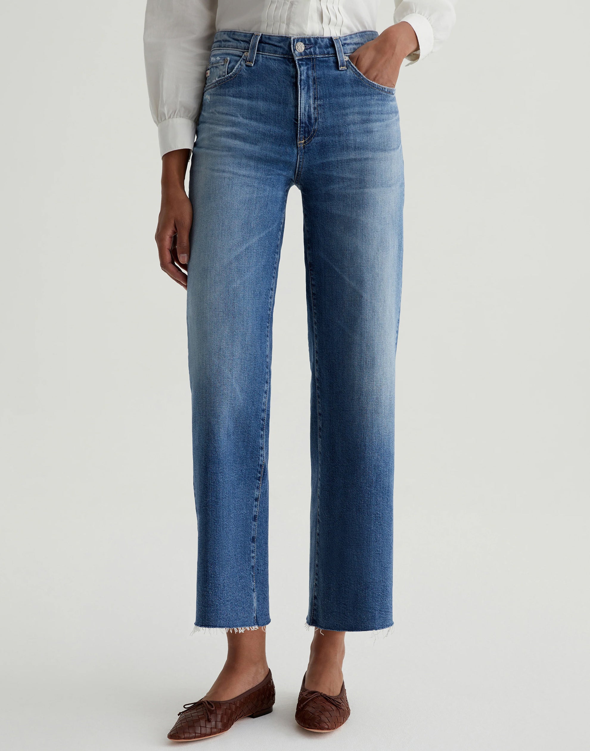 16 Years Postcard Saige Wide Leg Crop Jeans