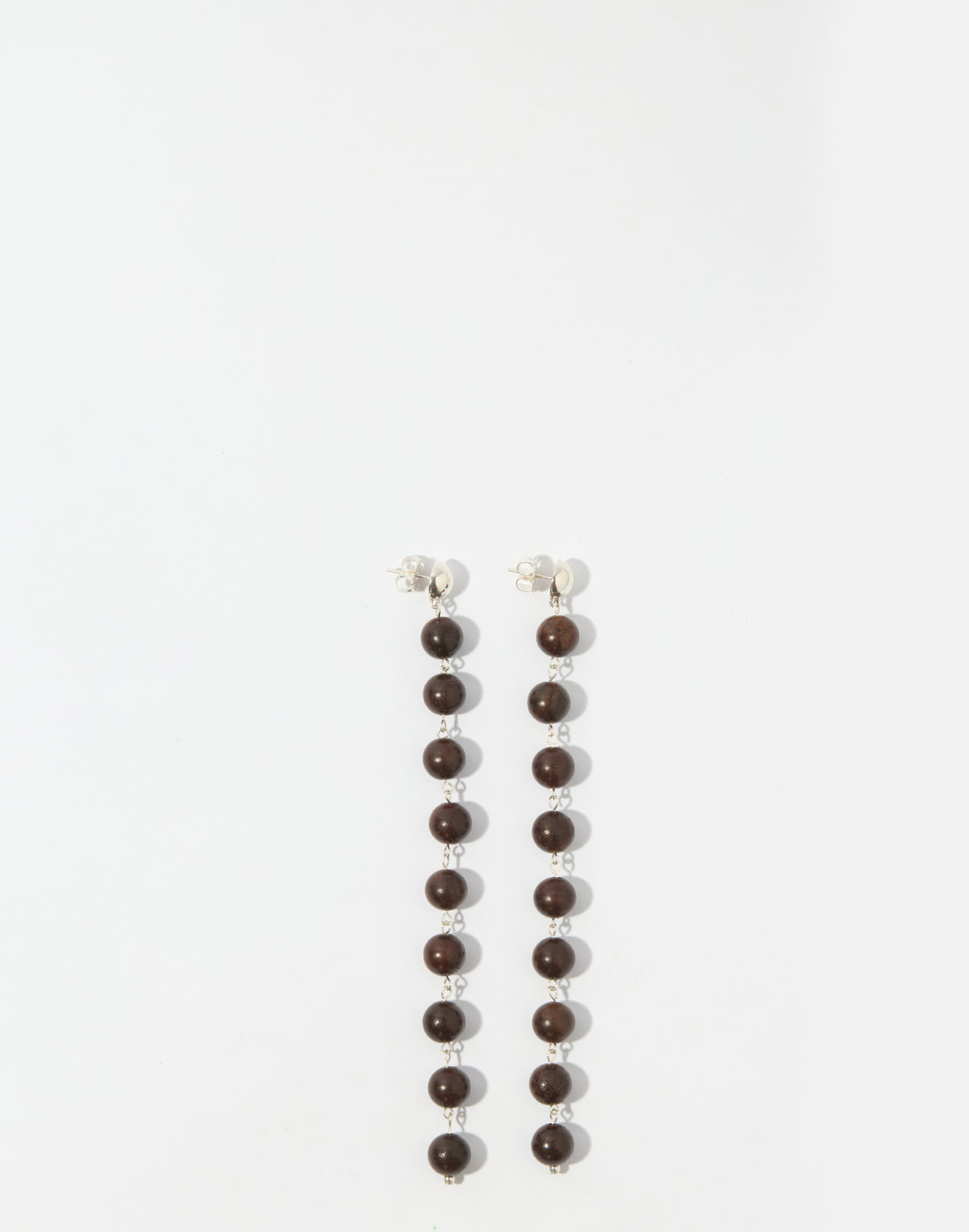 Wood & Silver Edwina Earrings