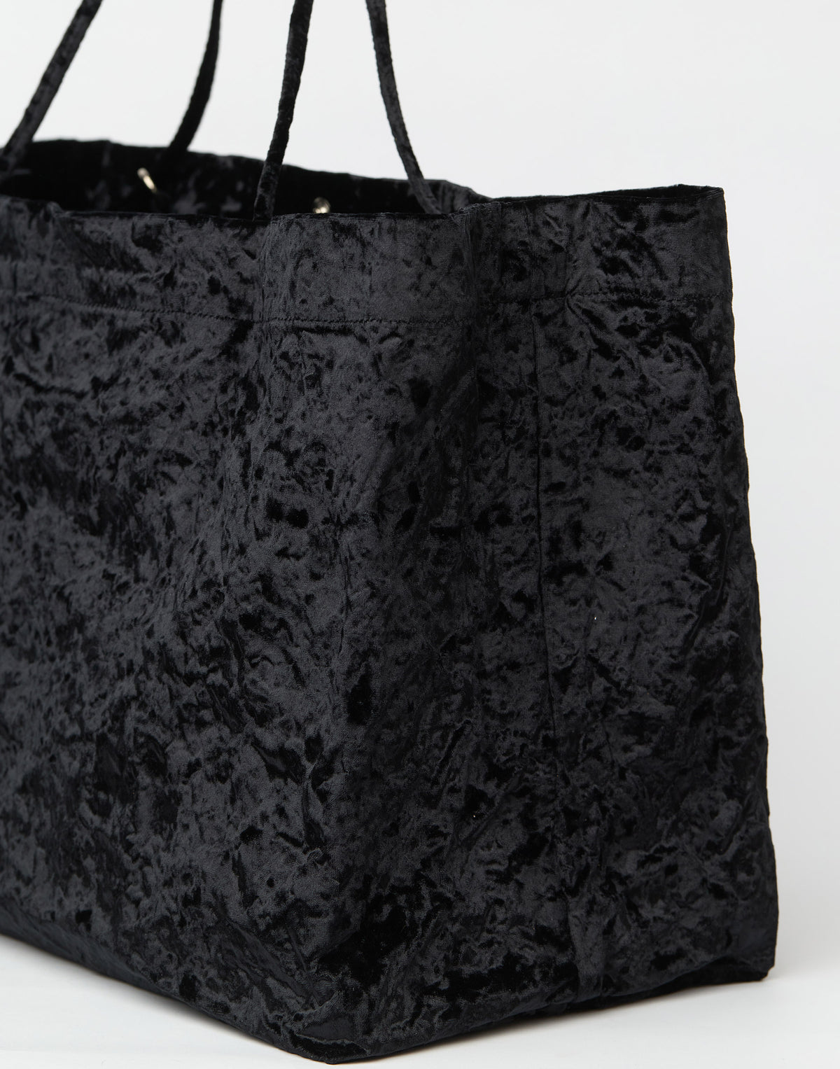 Black Velvet Maxi Tote Bag