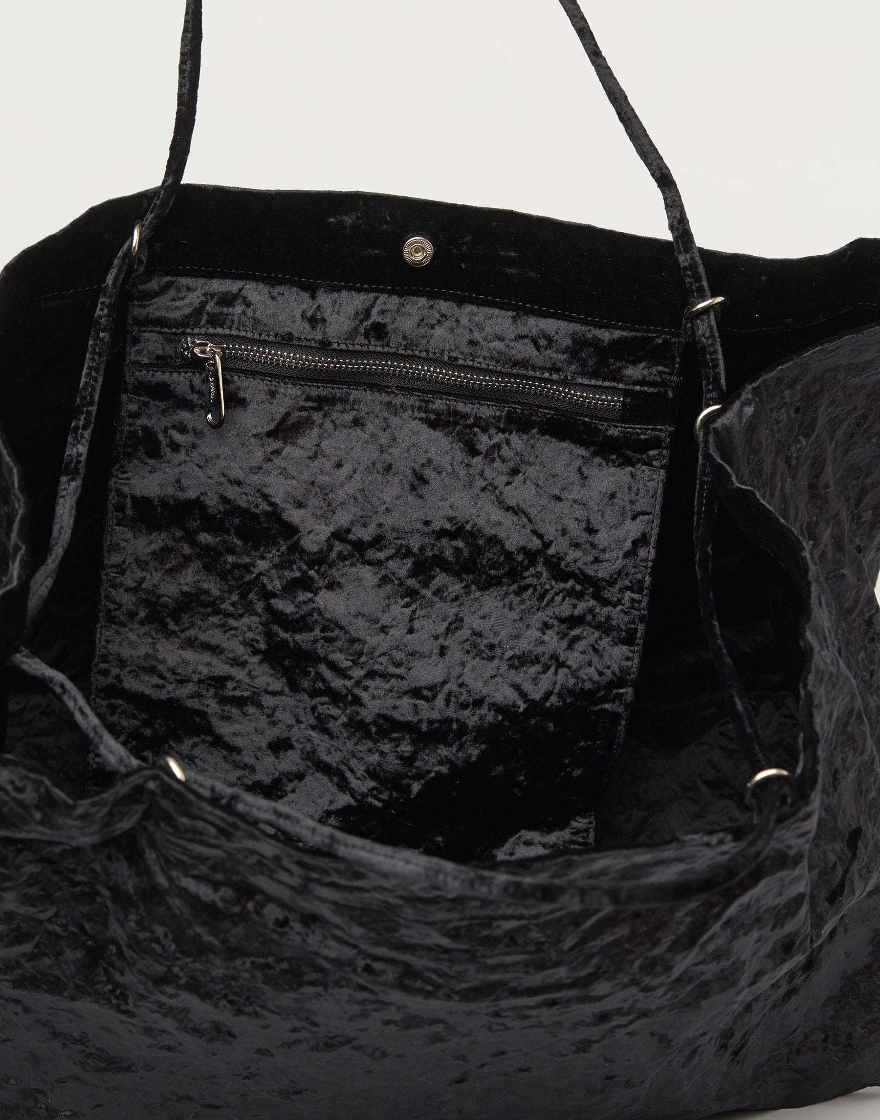 Black Velvet Maxi Tote Bag