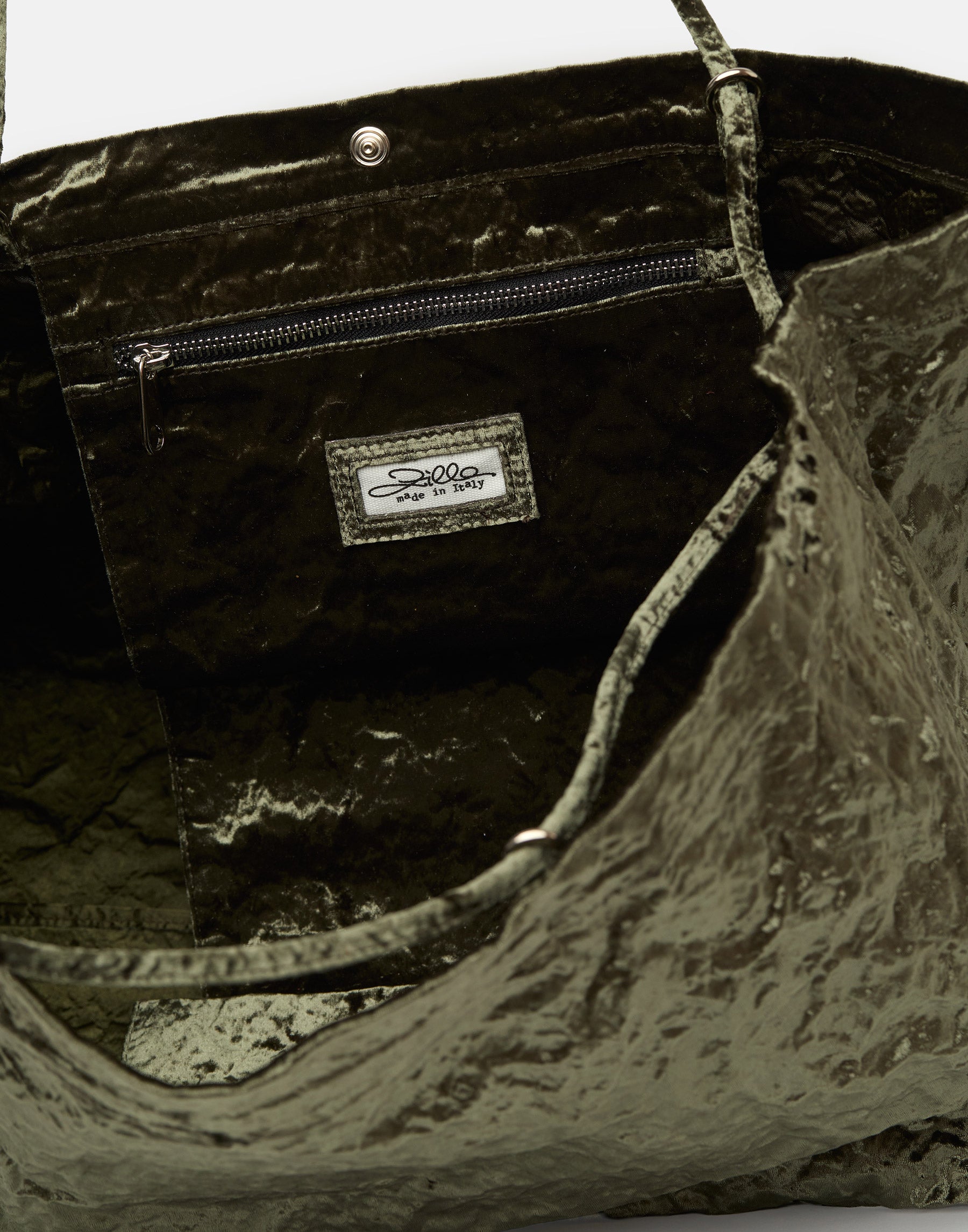 Khaki Velvet Maxi Tote Bag