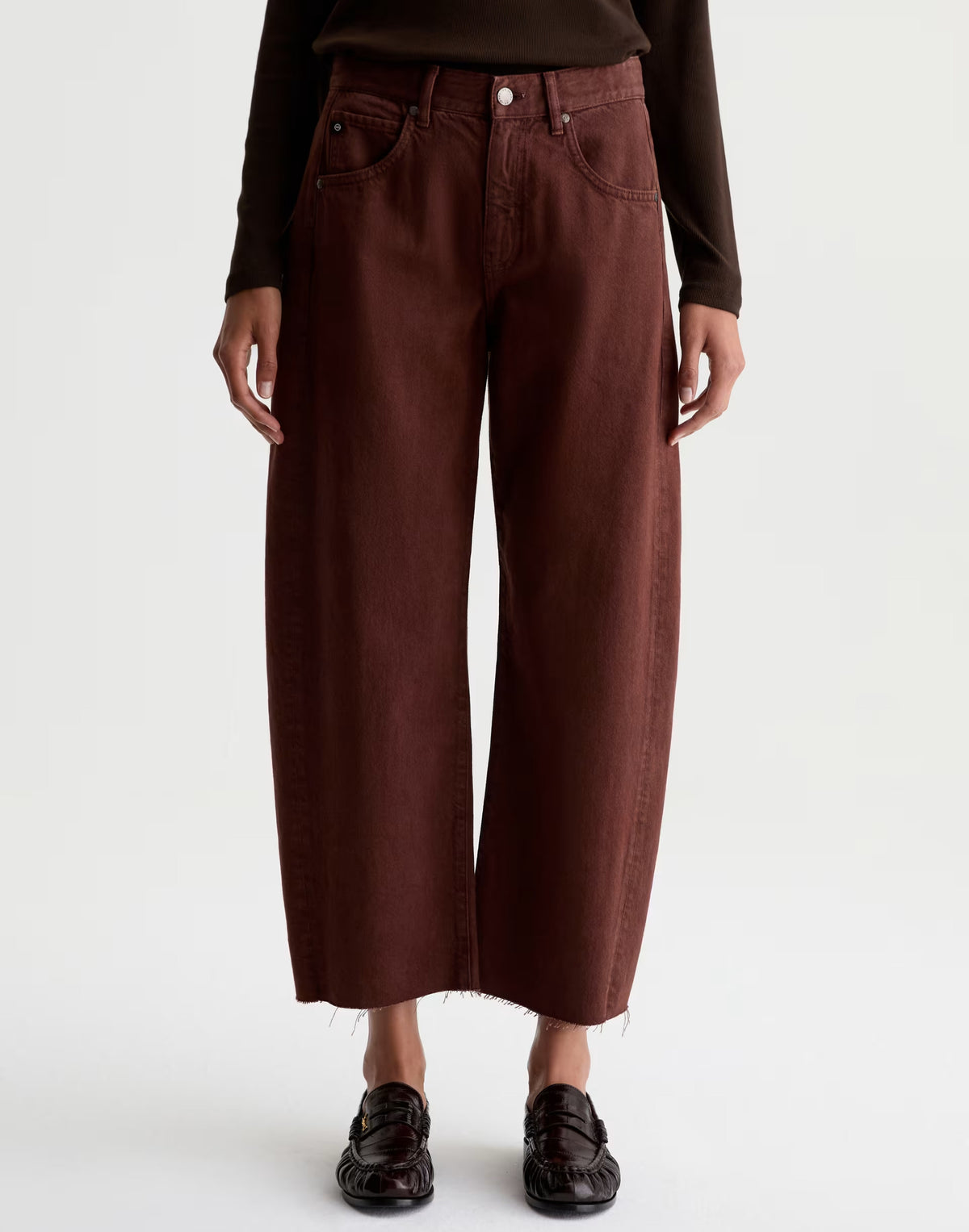 Chestnut High-Rise Hattie Crop Jeans