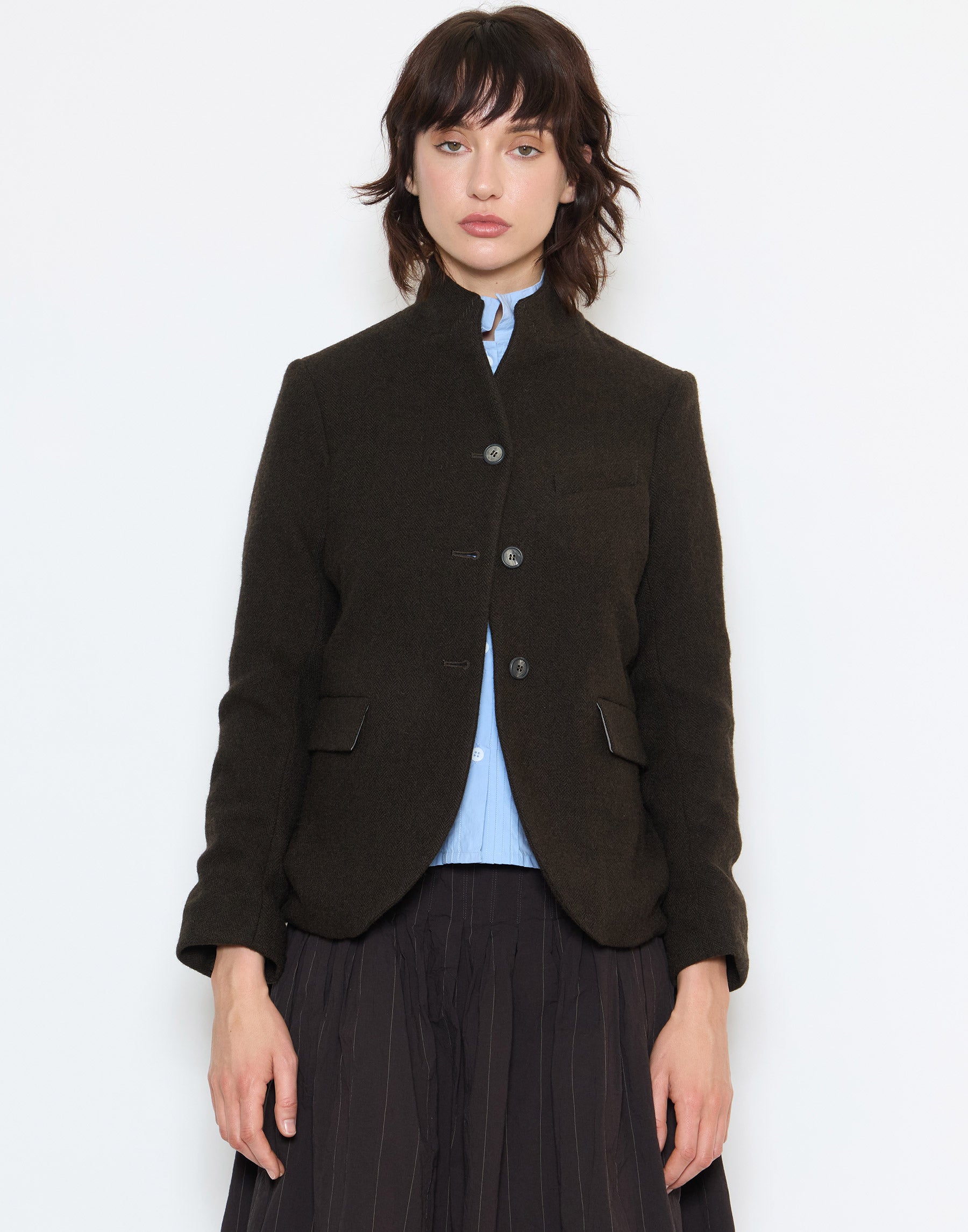 Bark Brown Wool Tyrol Jacket