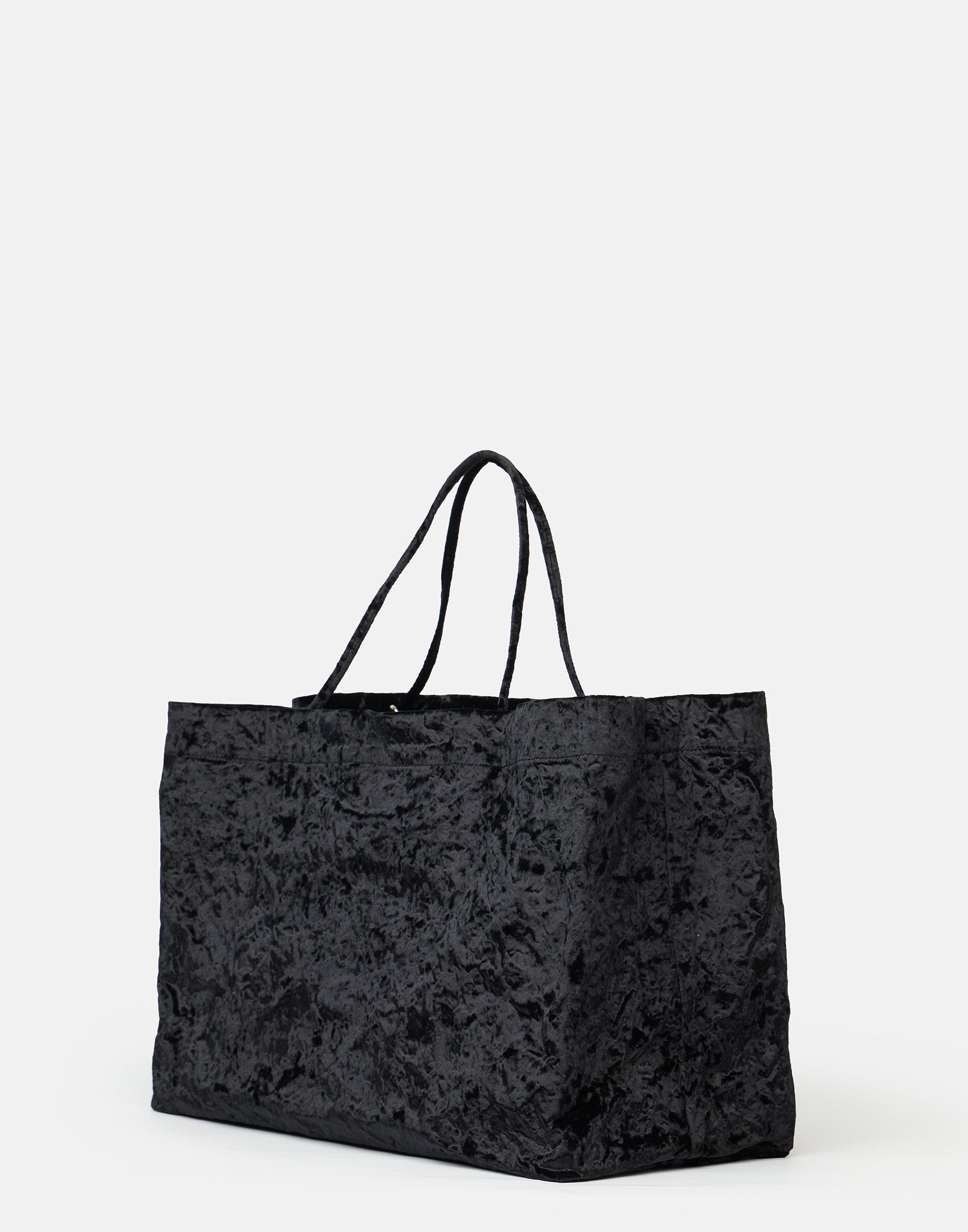 Black Velvet Maxi Tote Bag