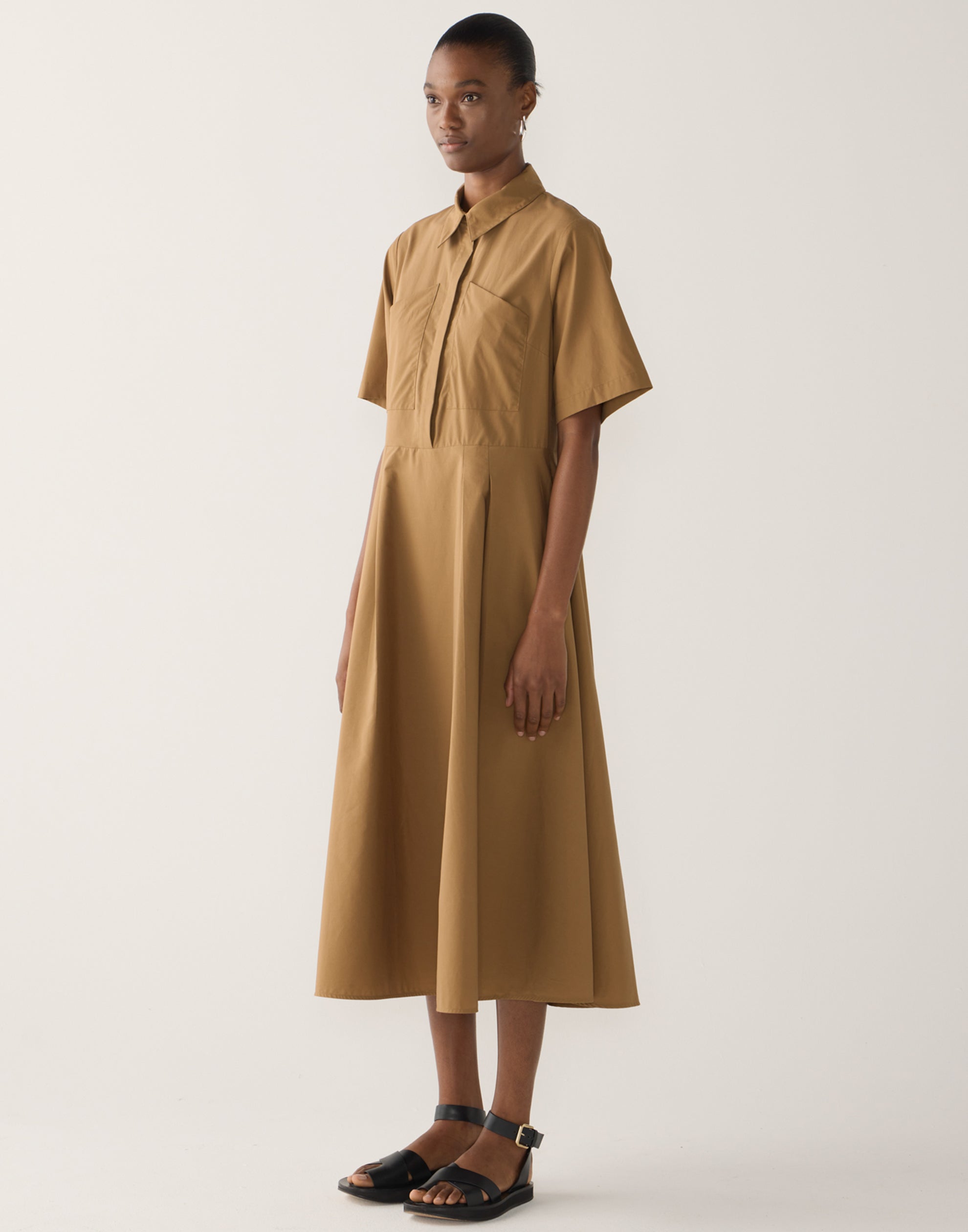 Cocoa Cotton & Tencel Calliope Dress