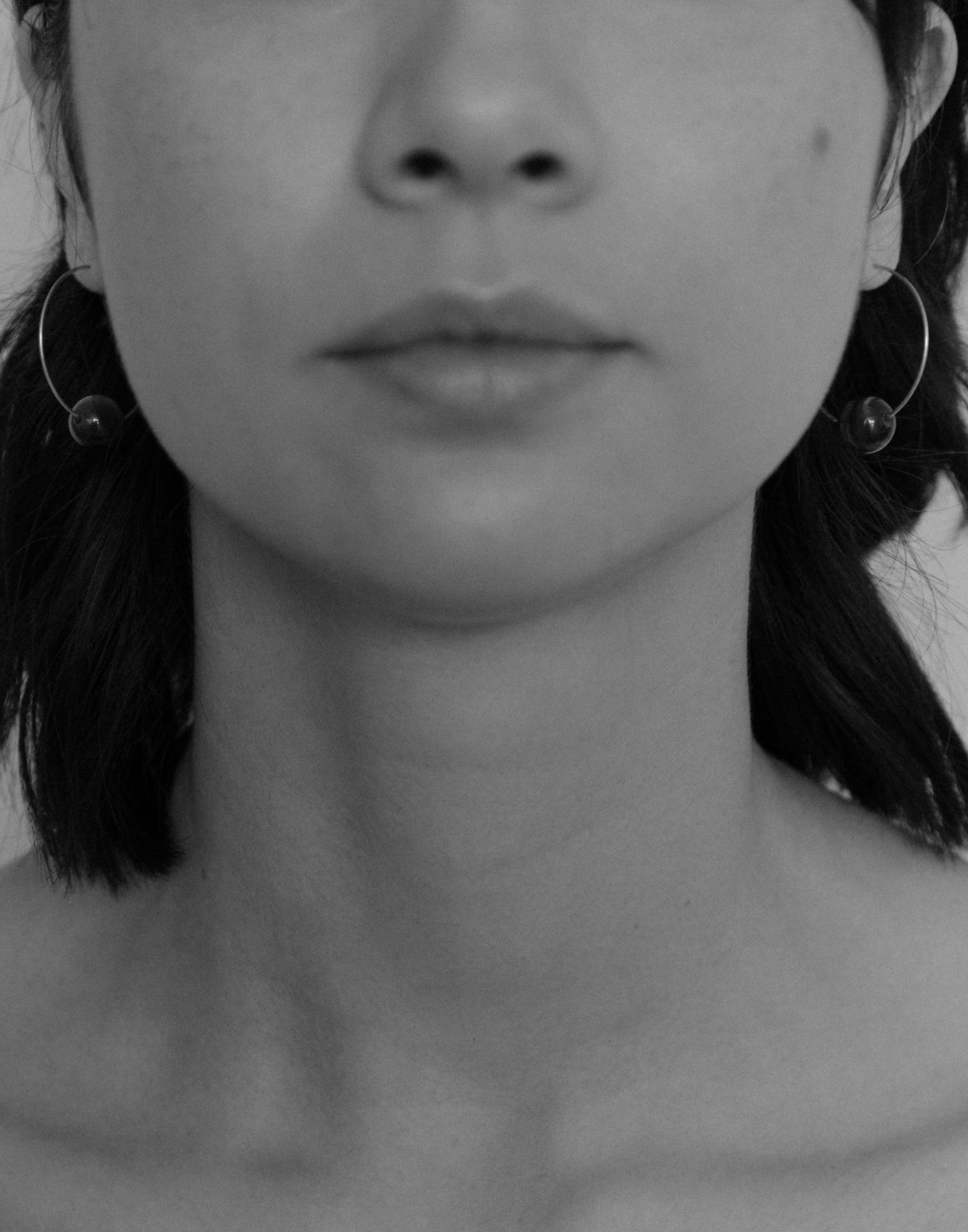 Tiger Eye & Silver Fern Hoop Earrings