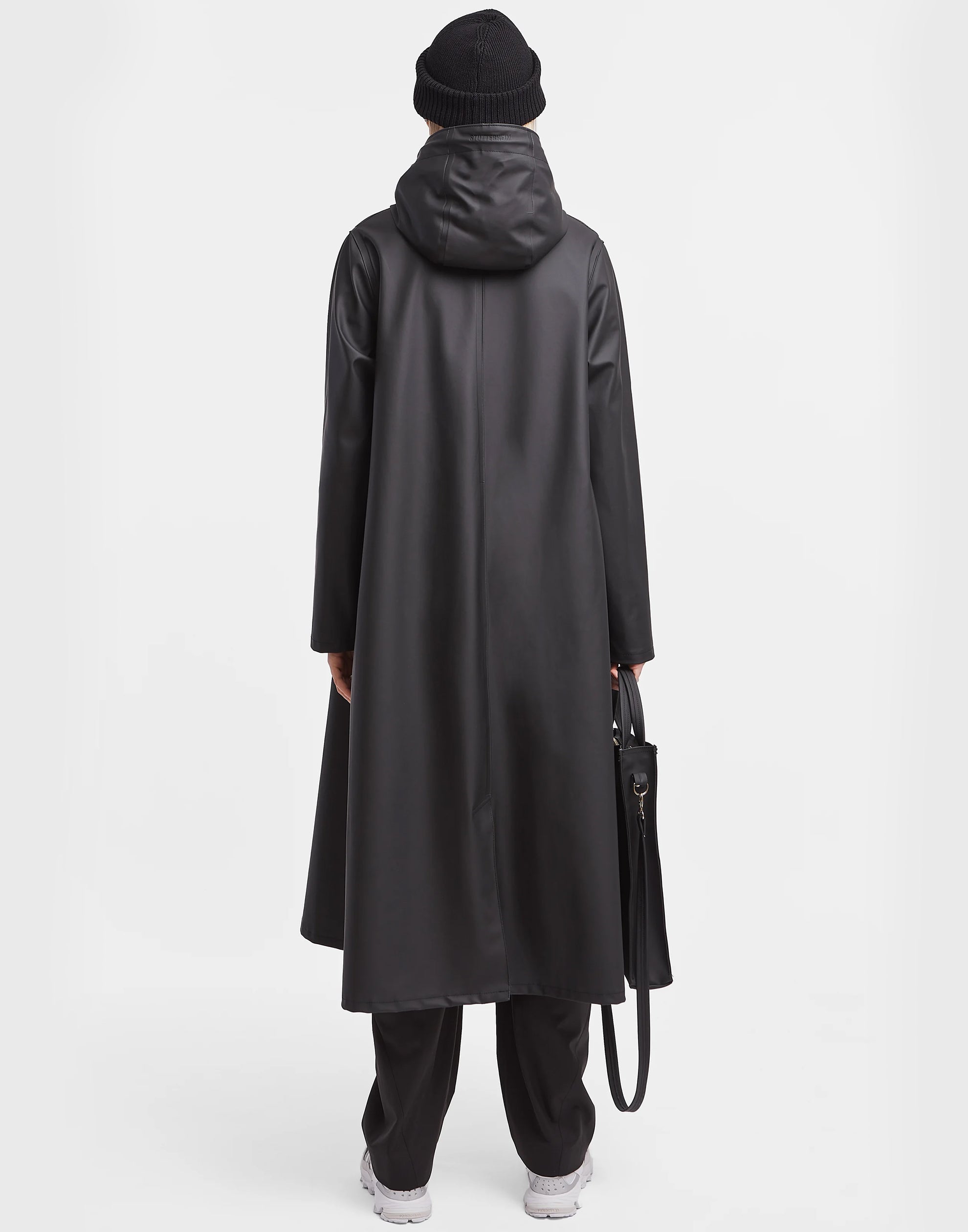 Black Long Mosebacke Raincoat