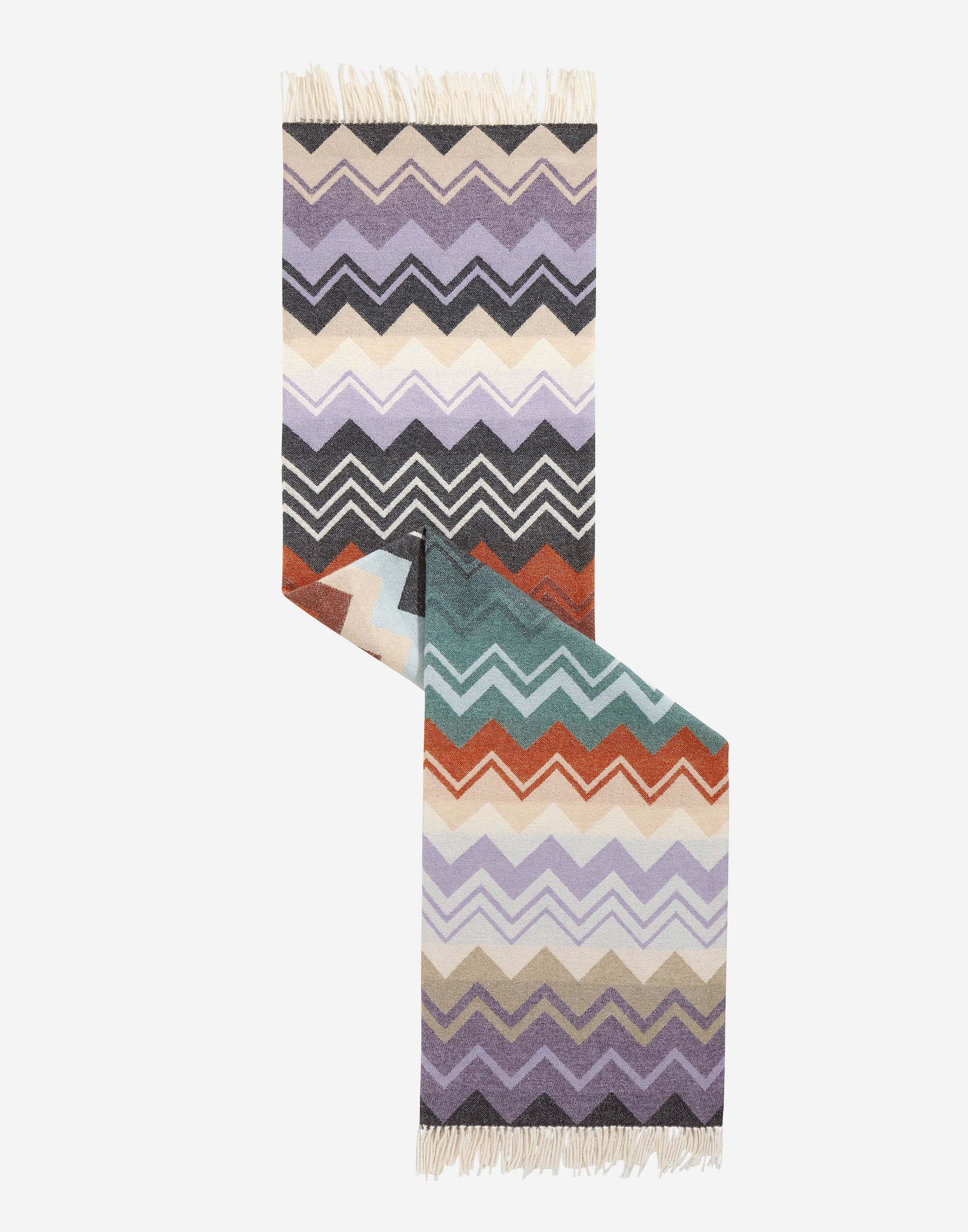 Yvo Zig-Zag Wool-Blend Throw 130 x 190cm