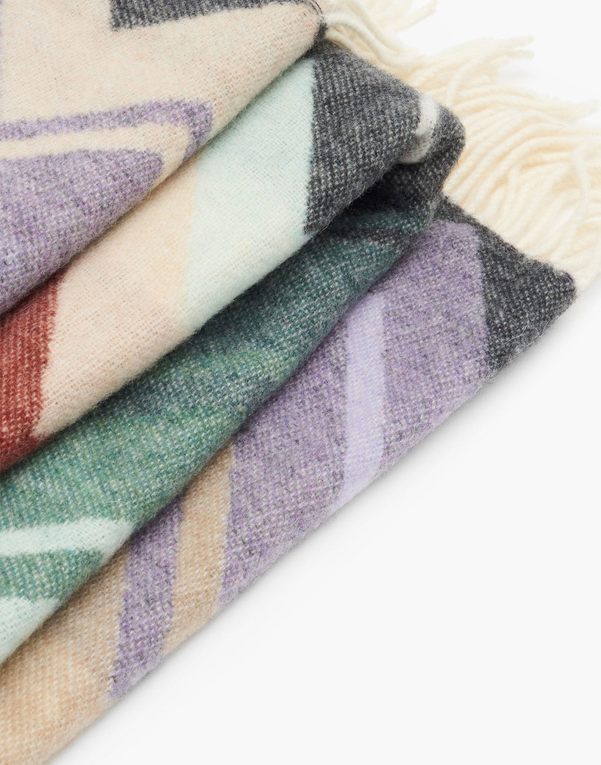 Yvo Zig-Zag Wool-Blend Throw 130 x 190cm