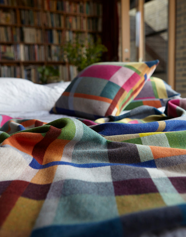 Large Multicolour Wool Gwynne Throw