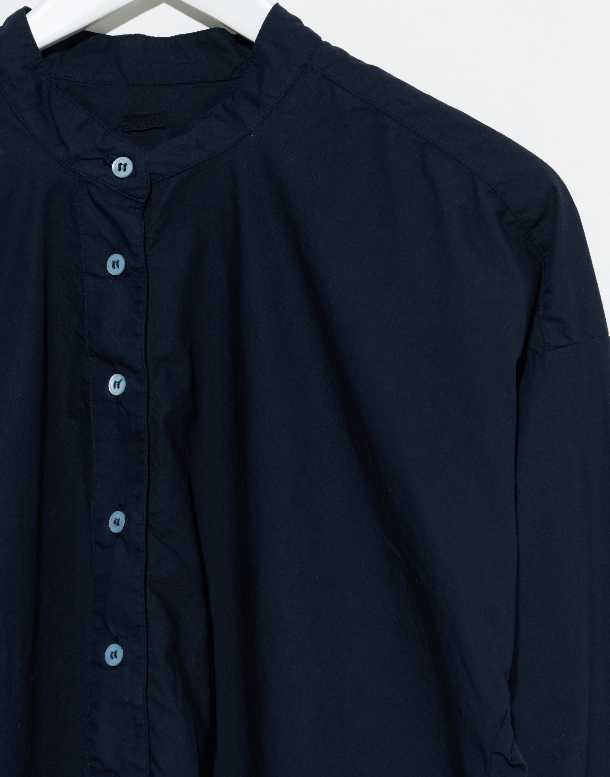 Dark Navy Cotton Poplin Coal Miner’s Shirt