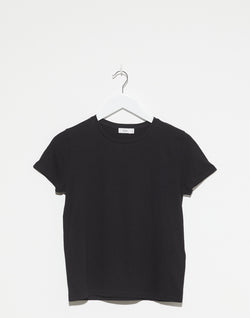 Black Basic Cotton T-Shirt