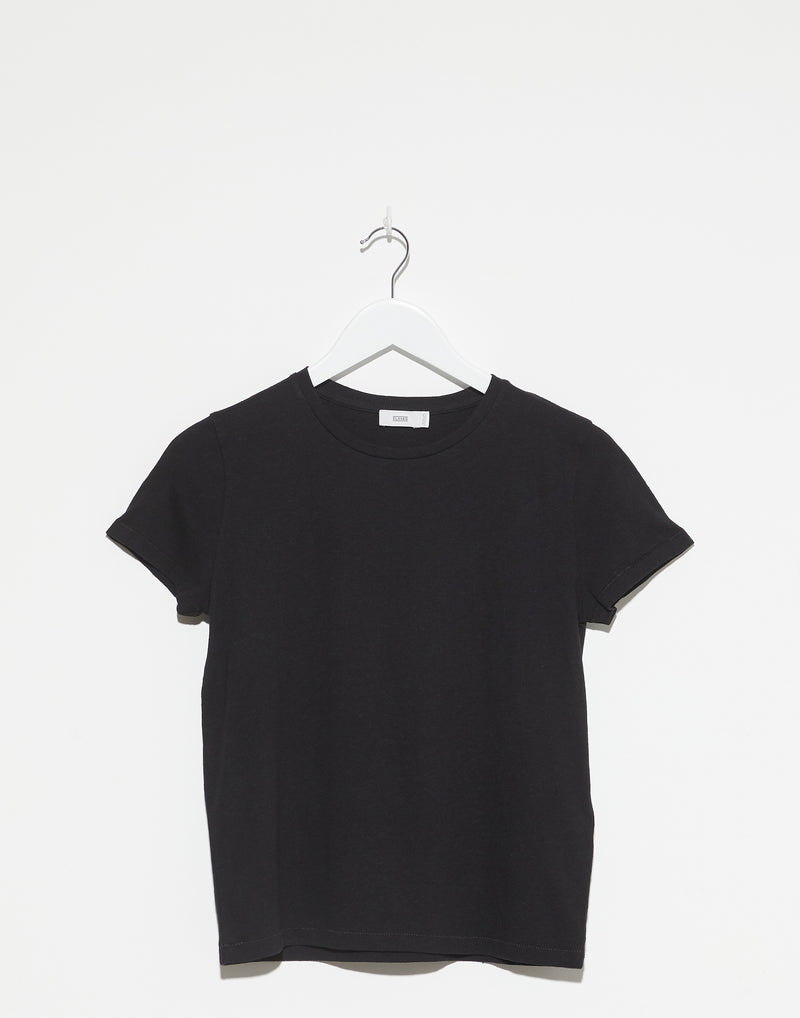 Black Basic Cotton T-Shirt