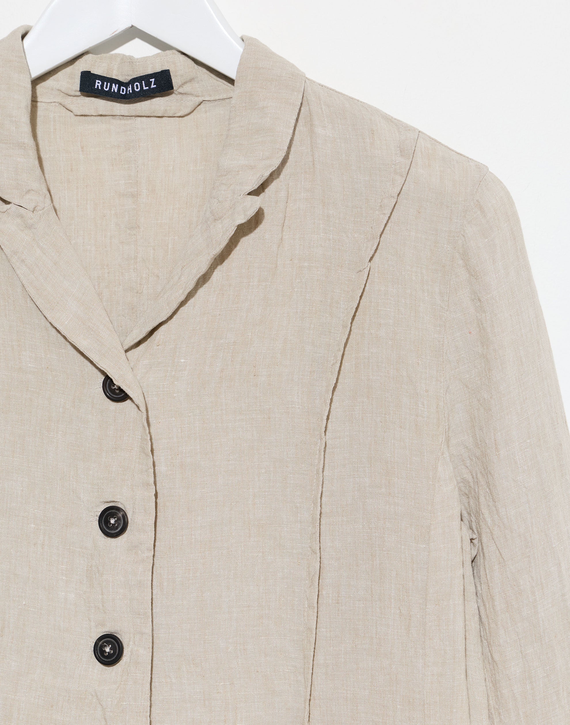 Natural Beige Linen Jacket