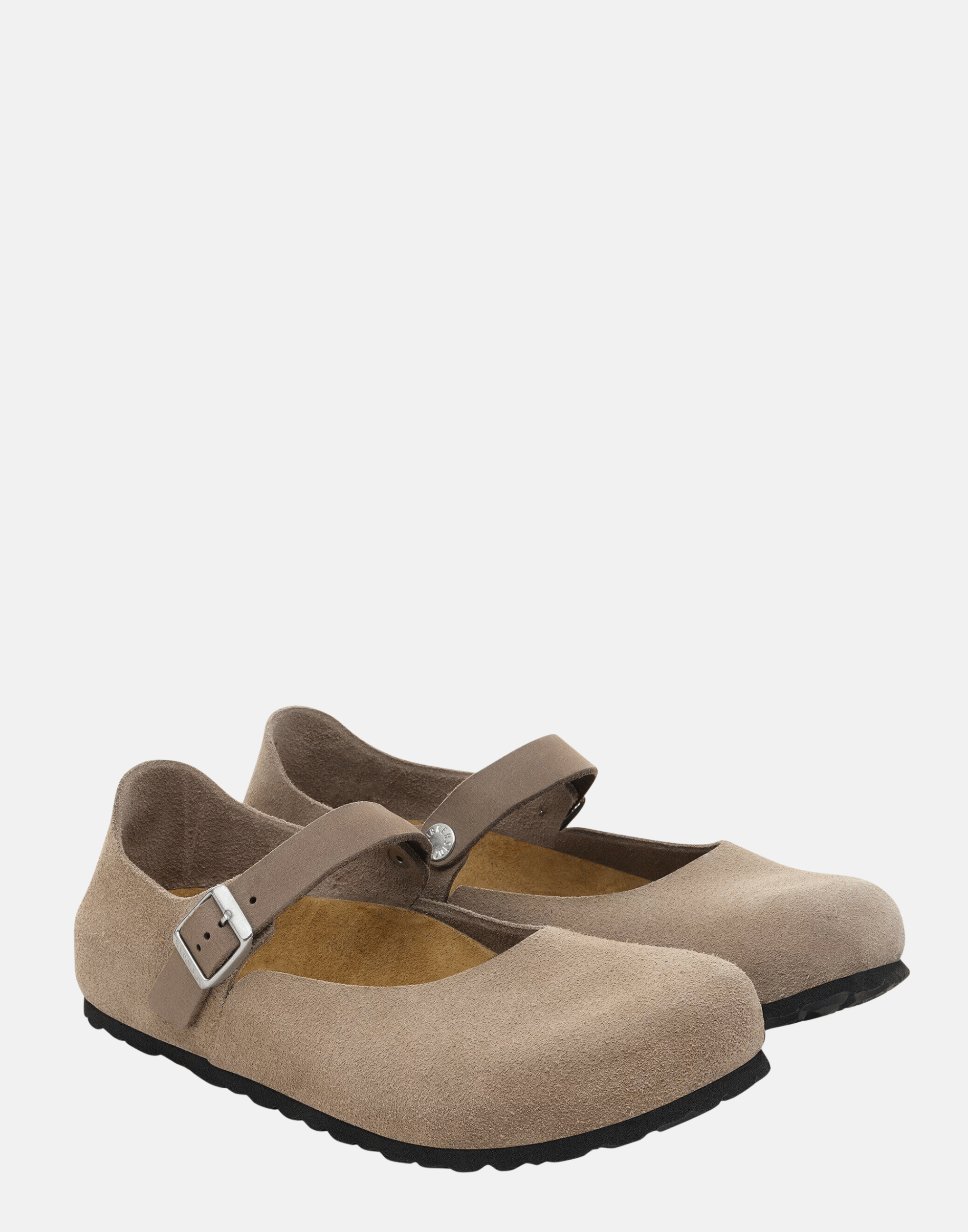 Regular Taupe Suede Leather Mantova Shoes