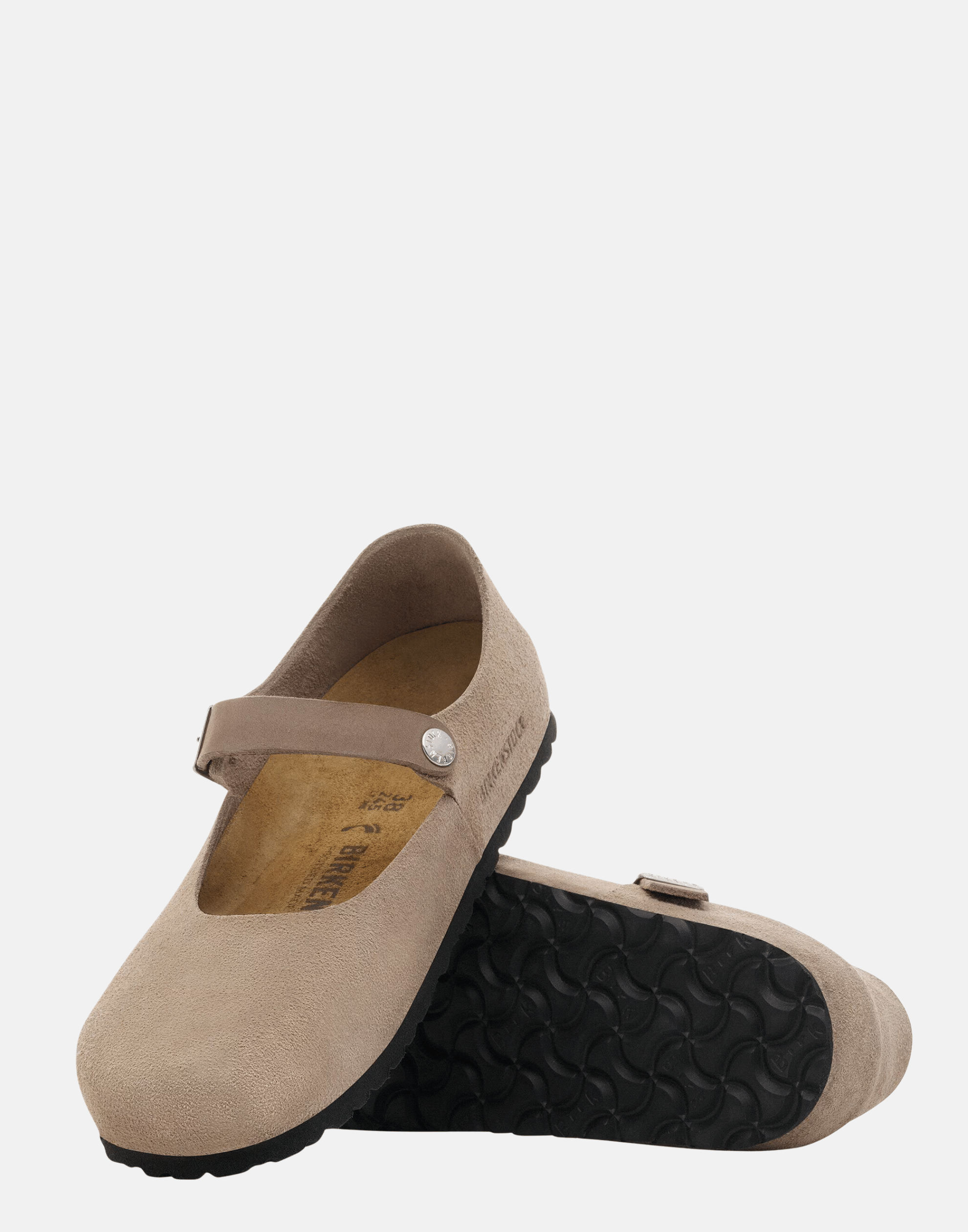 Regular Taupe Suede Leather Mantova Shoes