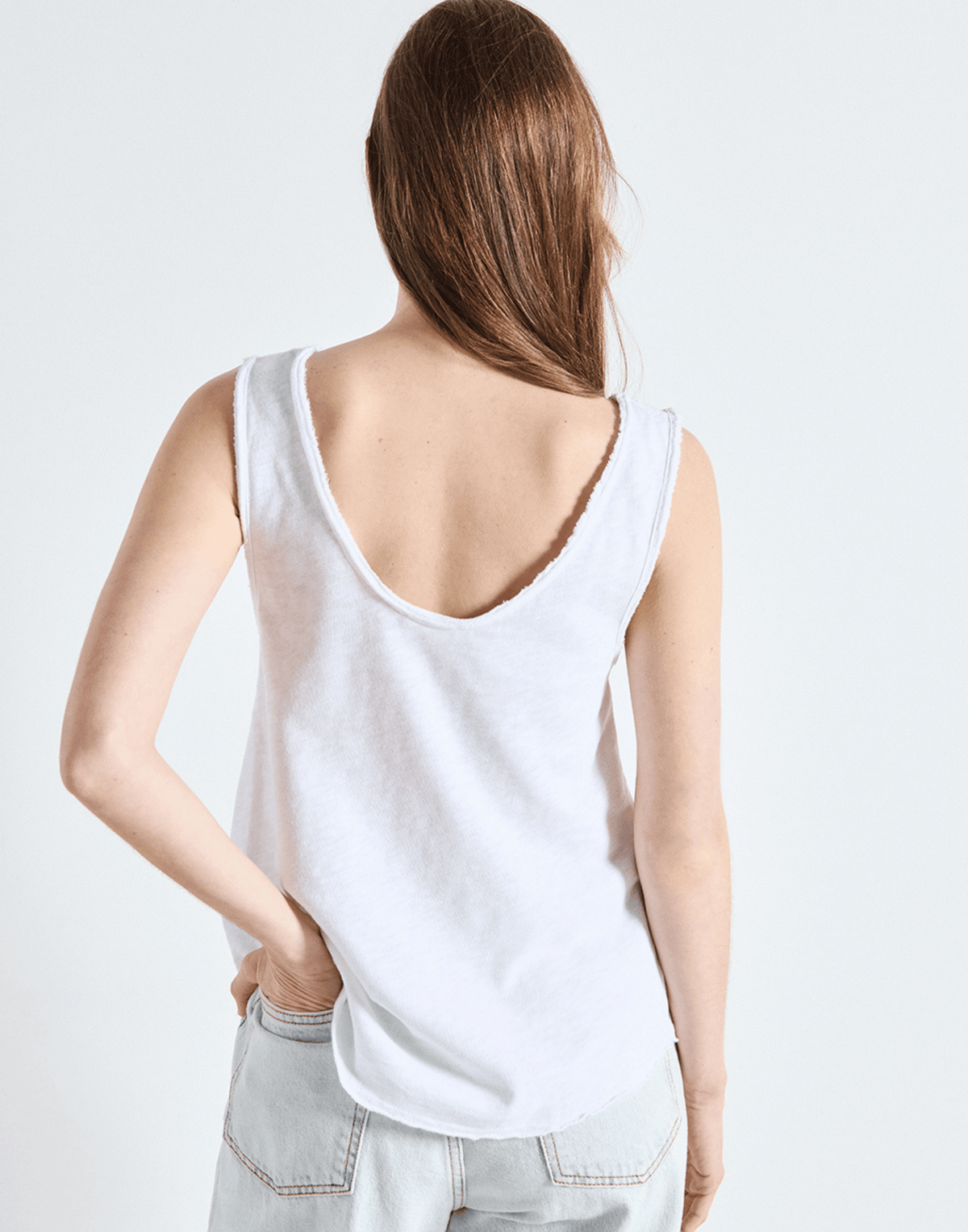 White Cotton Sonoma Tank Top