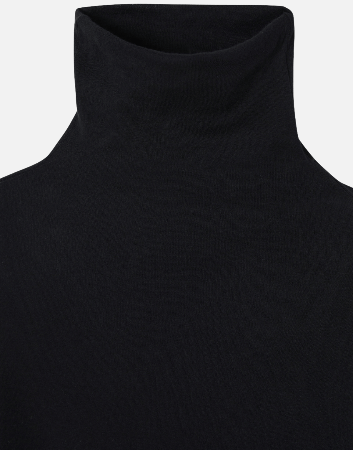 Black Supima Cotton Long Sleeve Top