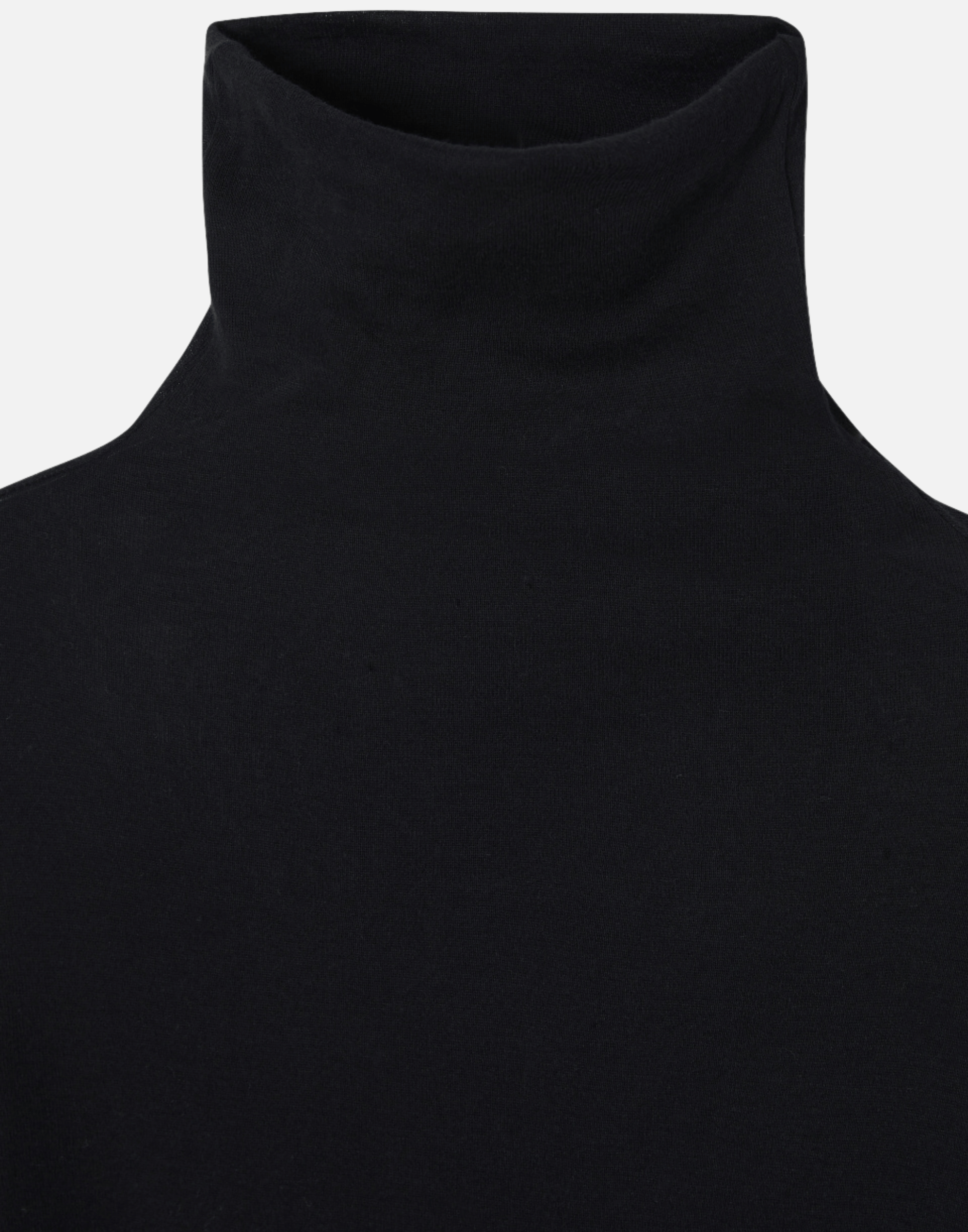 Black Supima Cotton Long Sleeve Top