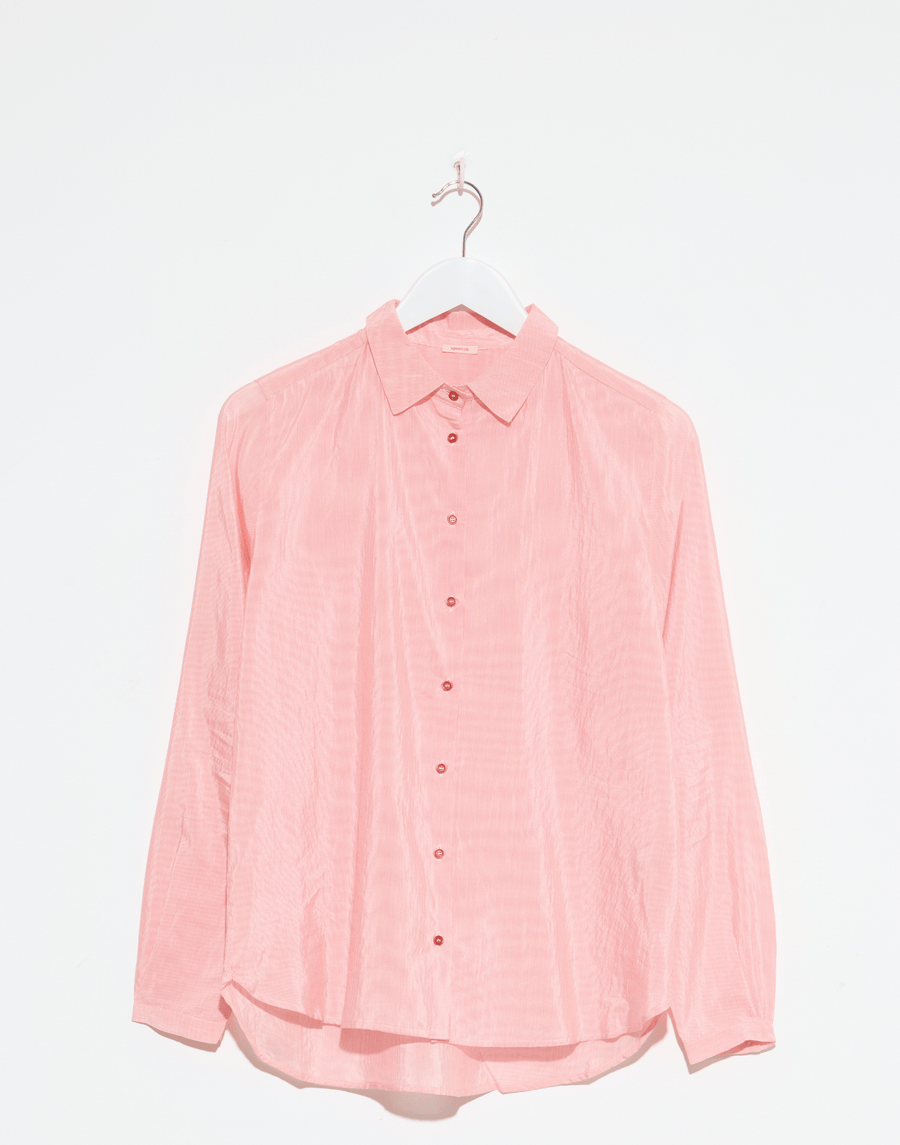 Poppy Cotton Silk Pinstripe Shirt