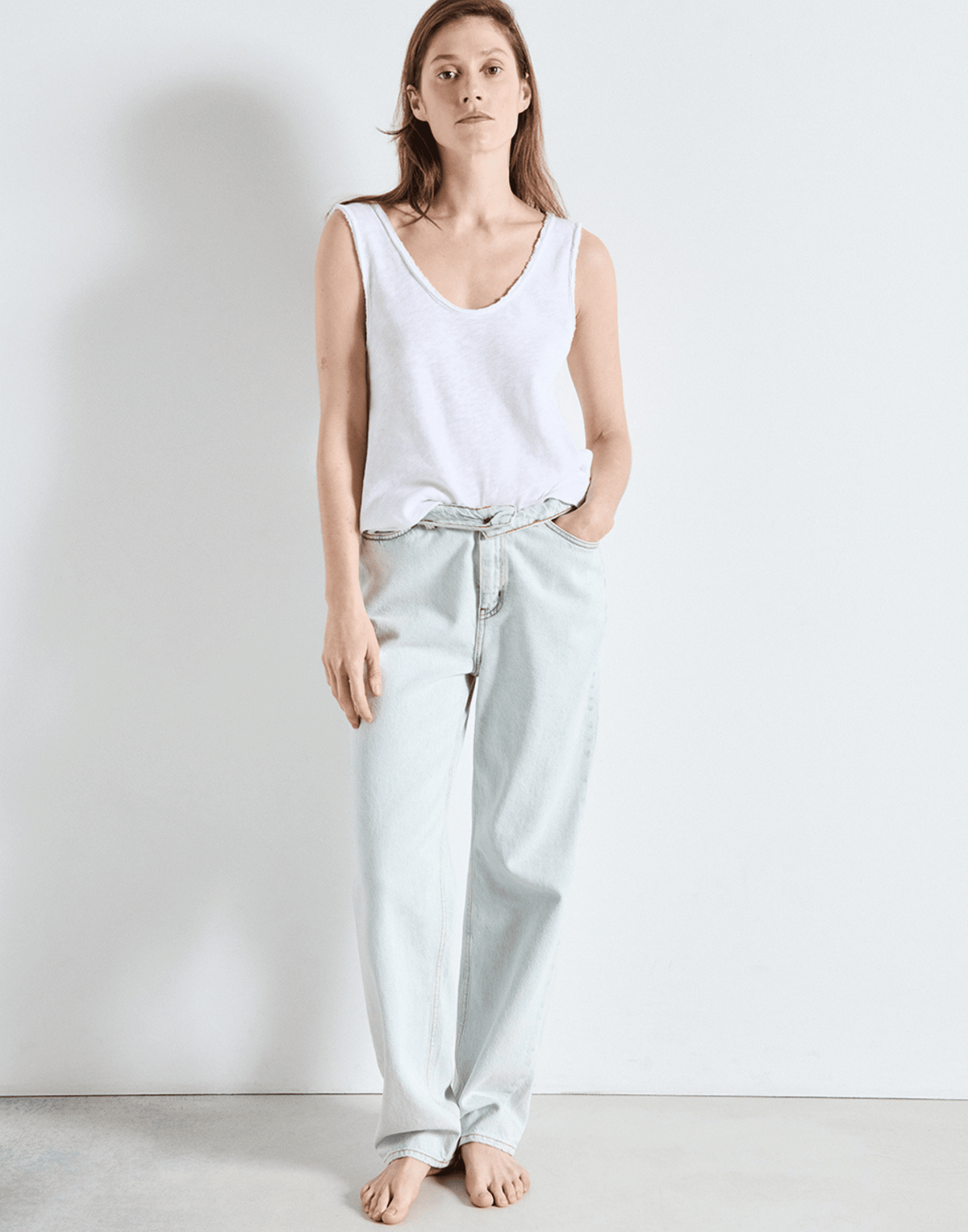 White Cotton Sonoma Tank Top